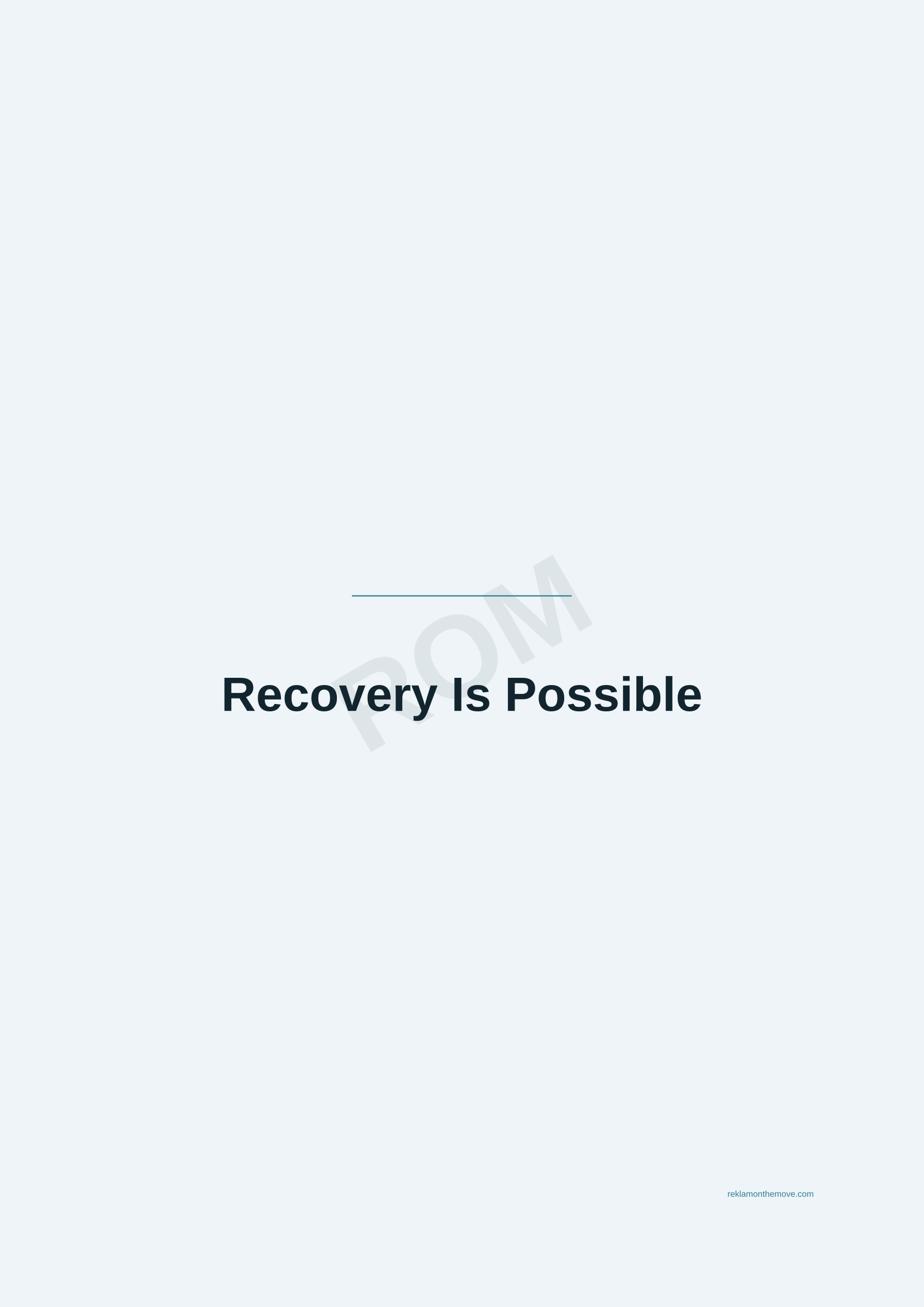 Recovery Is Possible · Okyanus — ROM dijital ürün önizlemesi (filigranlı)