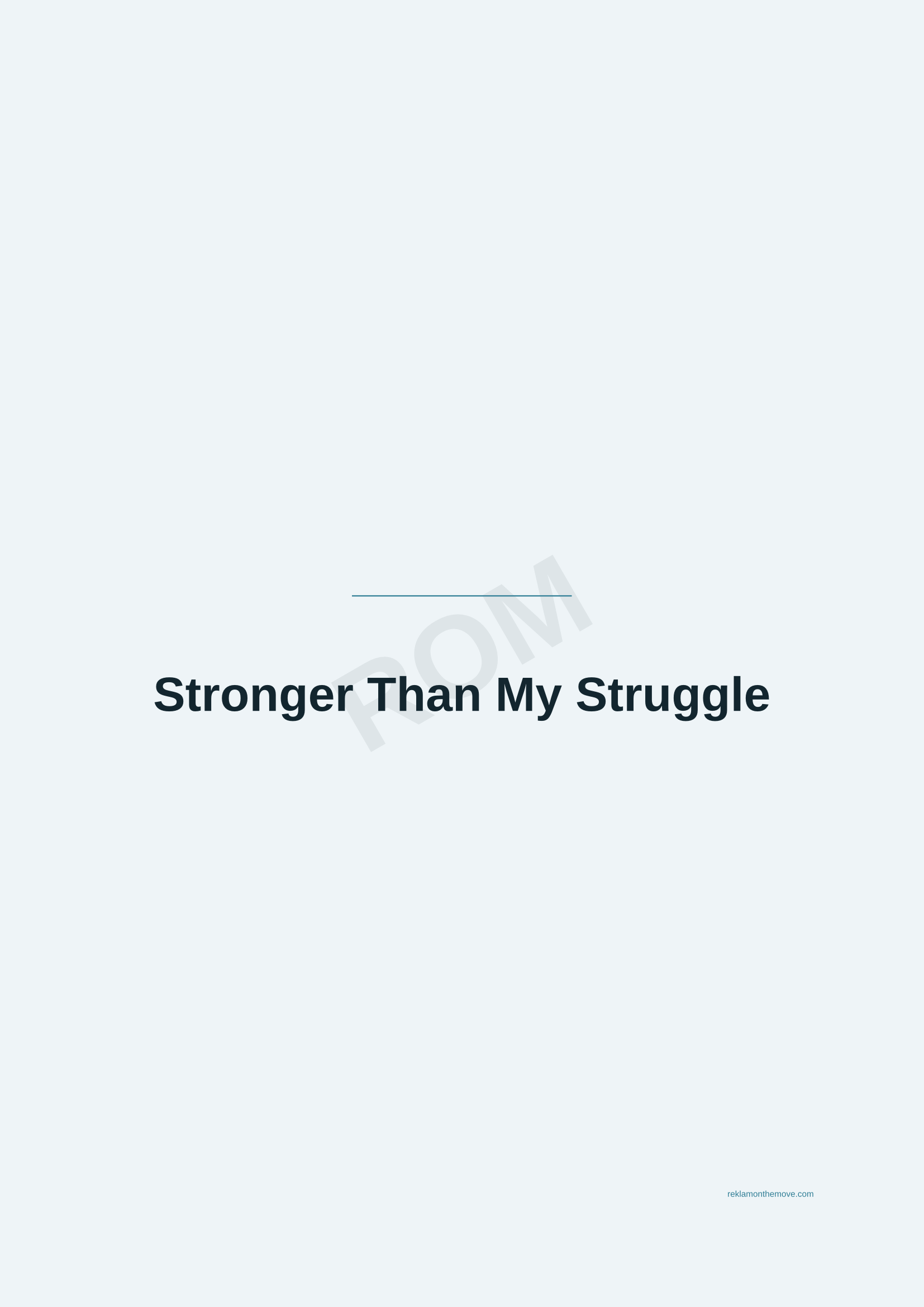 Stronger Than My Struggle · Okyanus — ROM dijital ürün önizlemesi (filigranlı)