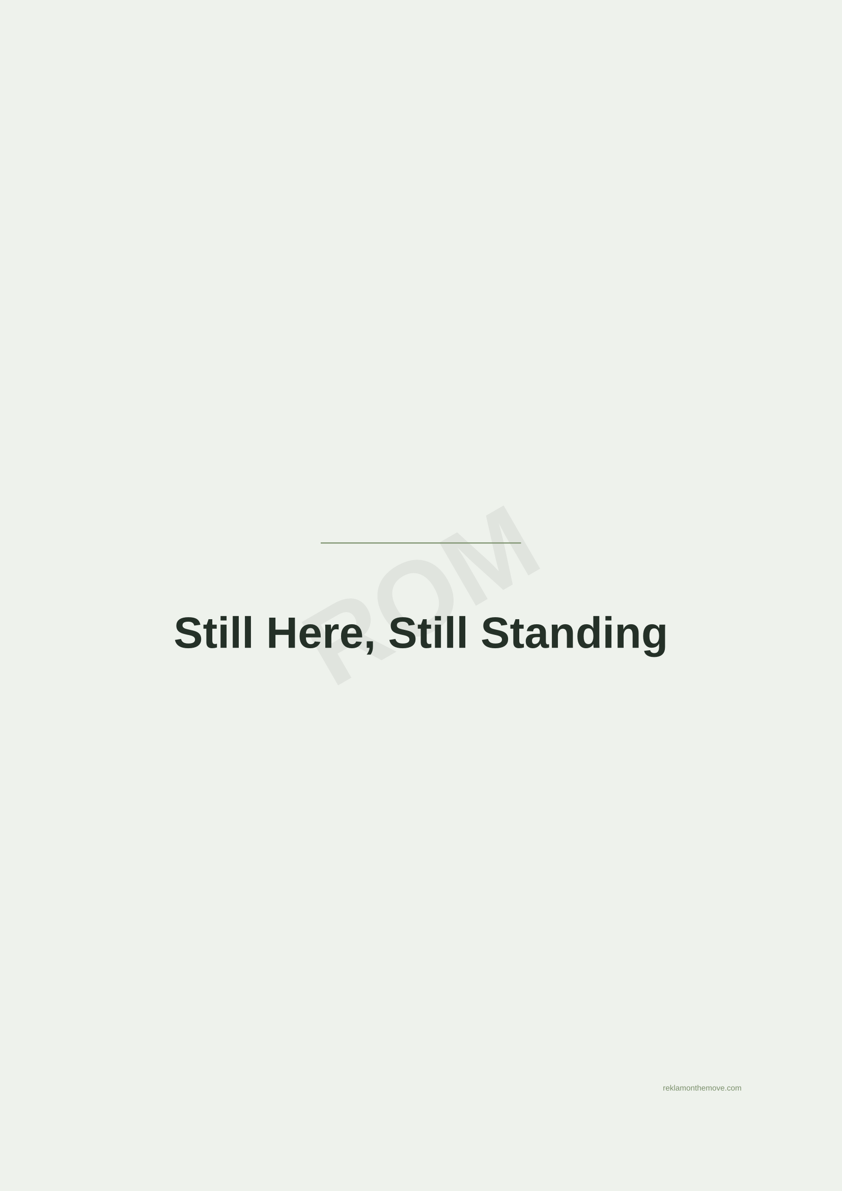 Still Here, Still Standing · Adaçayı — ROM dijital ürün önizlemesi (filigranlı)