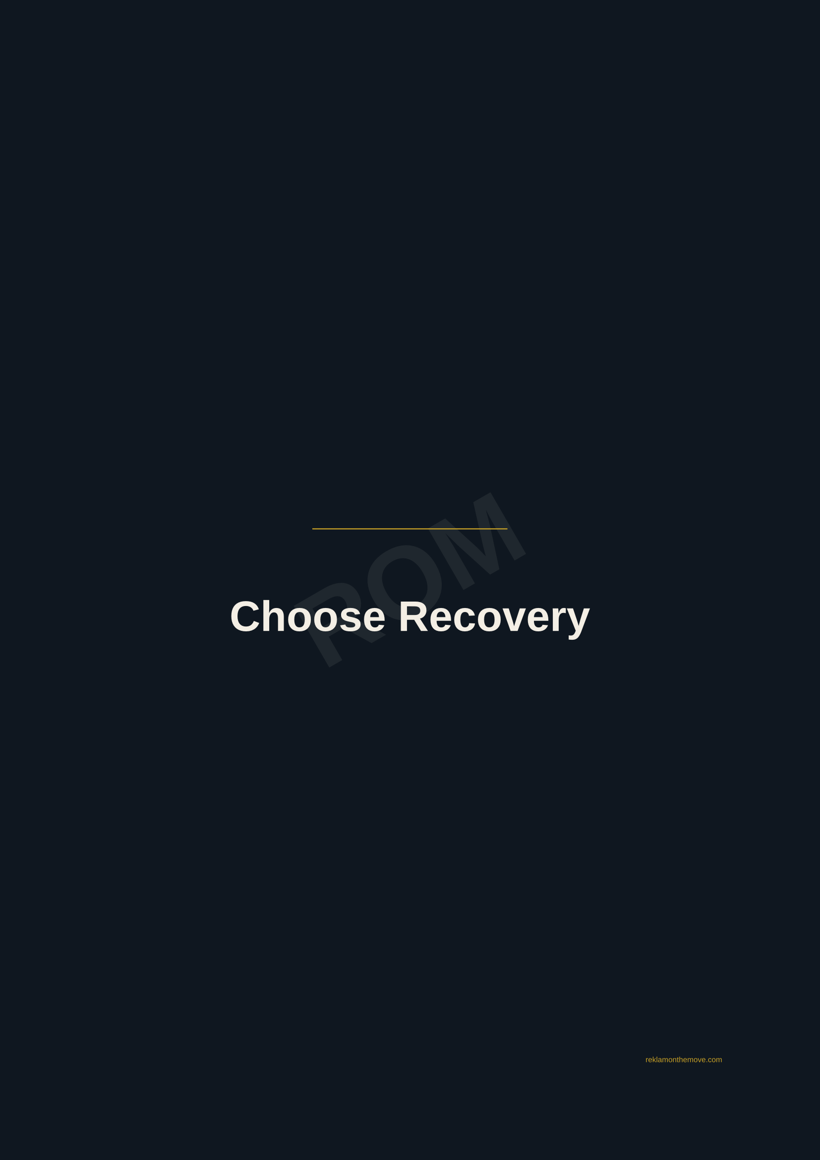 Choose Recovery · Gece — ROM dijital ürün önizlemesi (filigranlı)