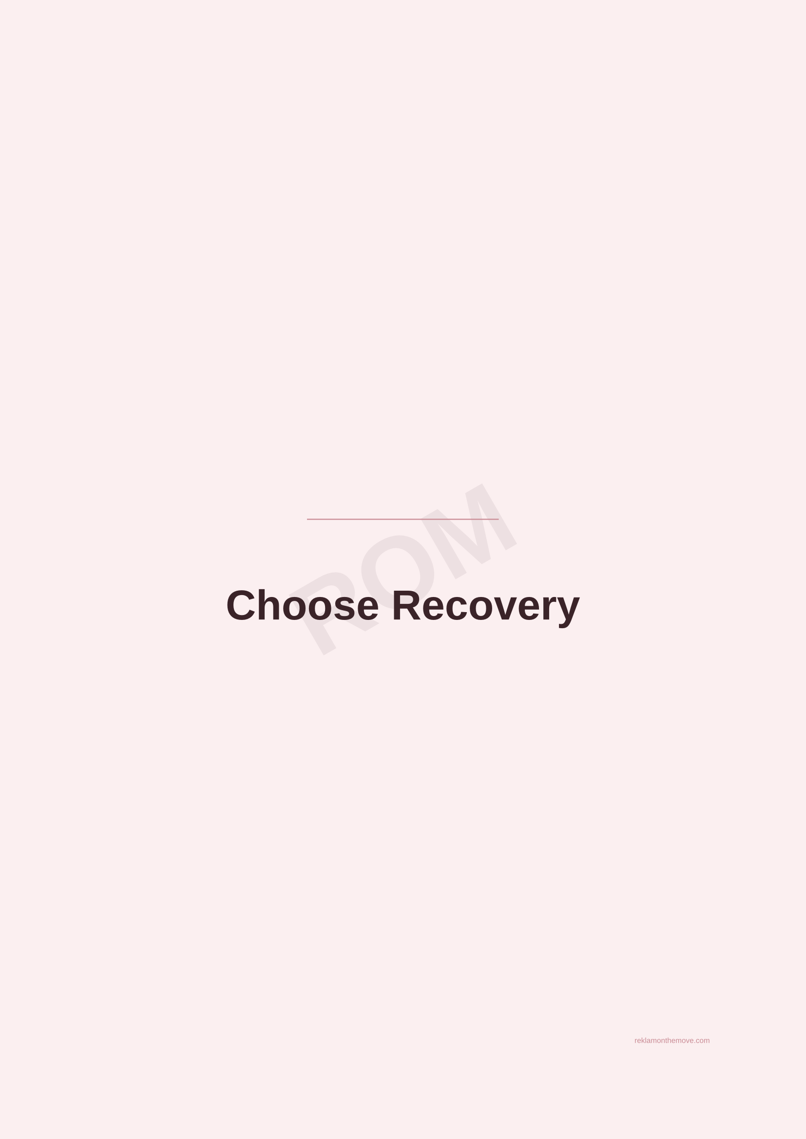 Choose Recovery · Gül — ROM dijital ürün önizlemesi (filigranlı)