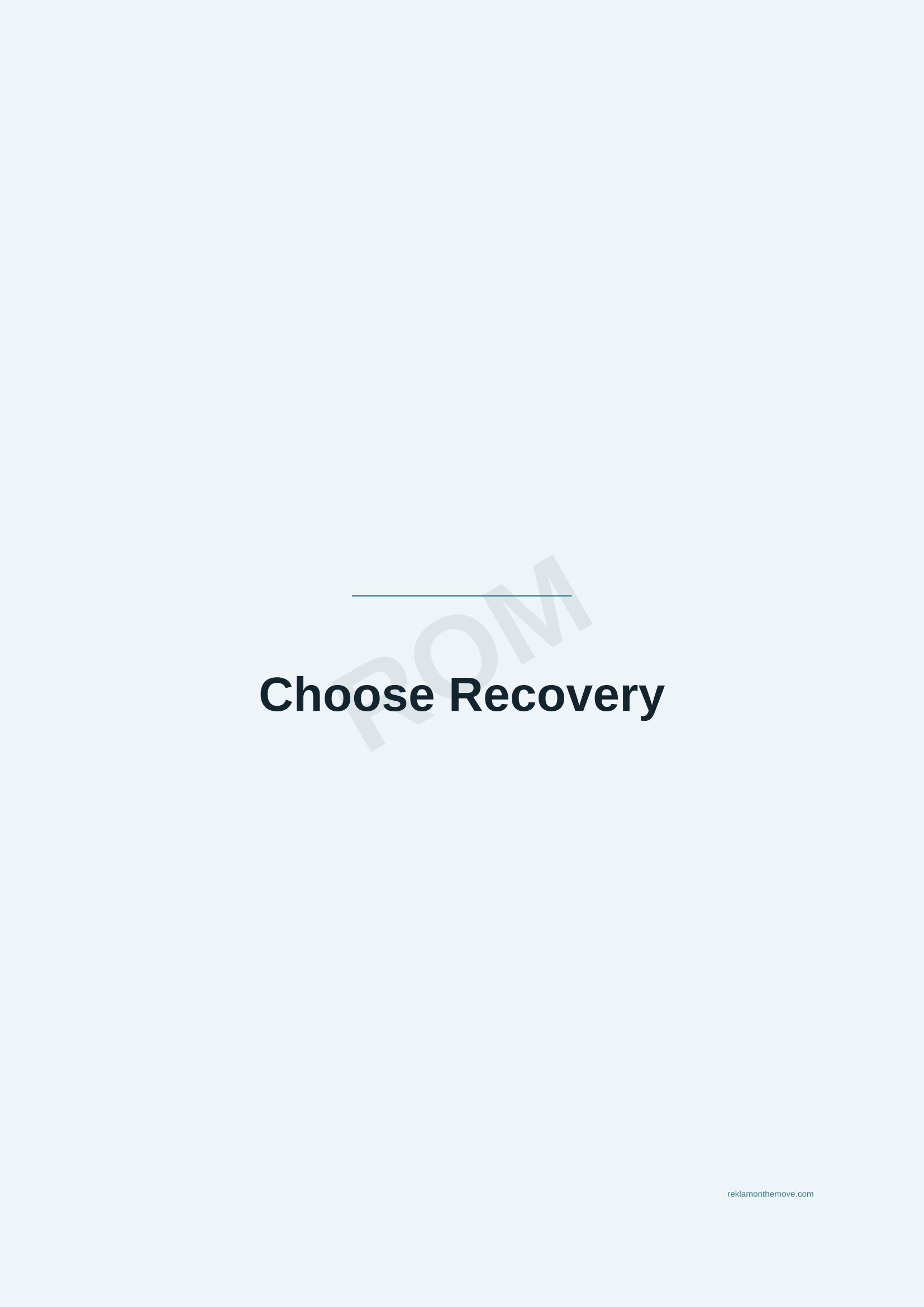 Choose Recovery · Okyanus — ROM dijital ürün önizlemesi (filigranlı)
