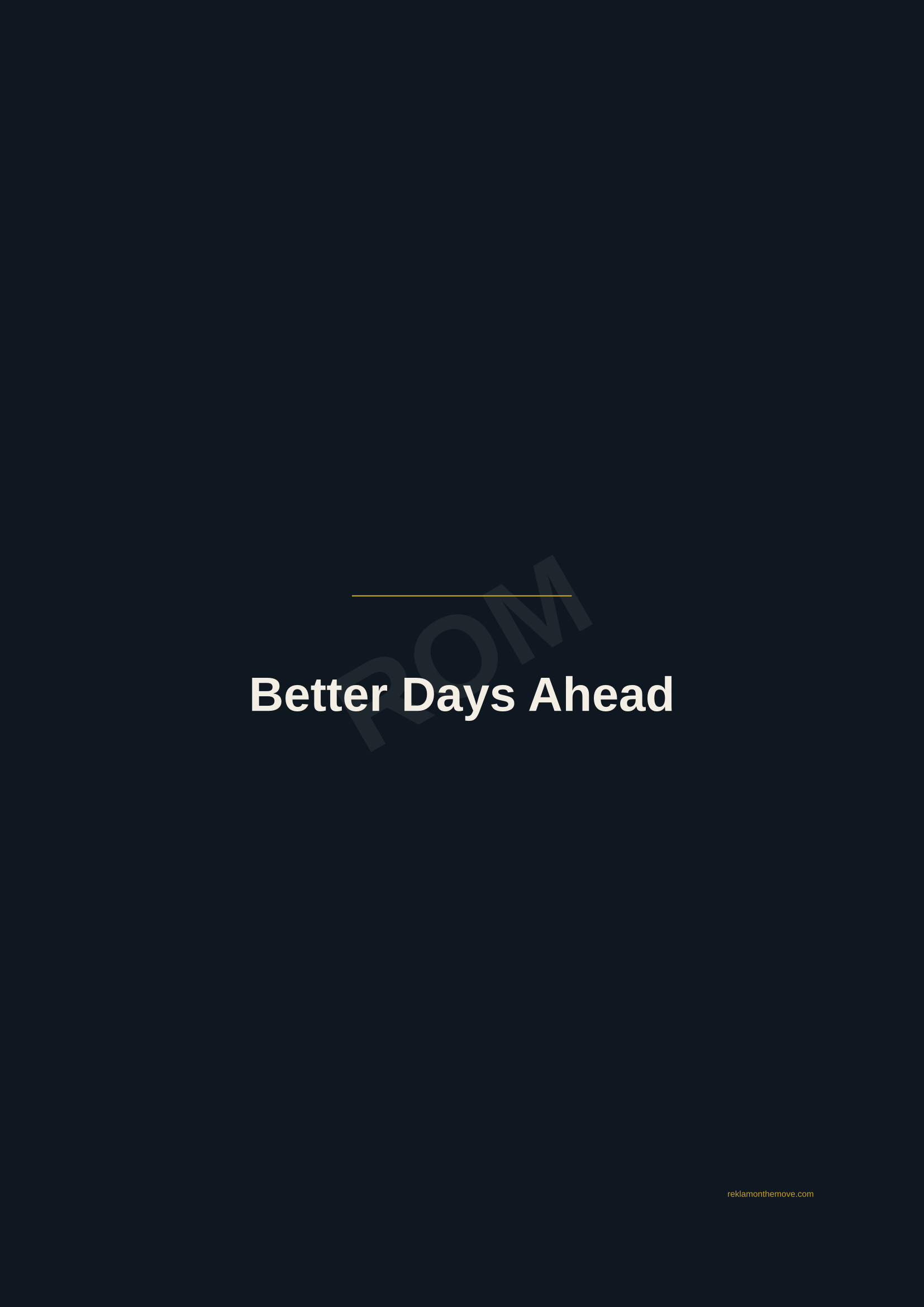 Better Days Ahead · Gece — ROM dijital ürün önizlemesi (filigranlı)