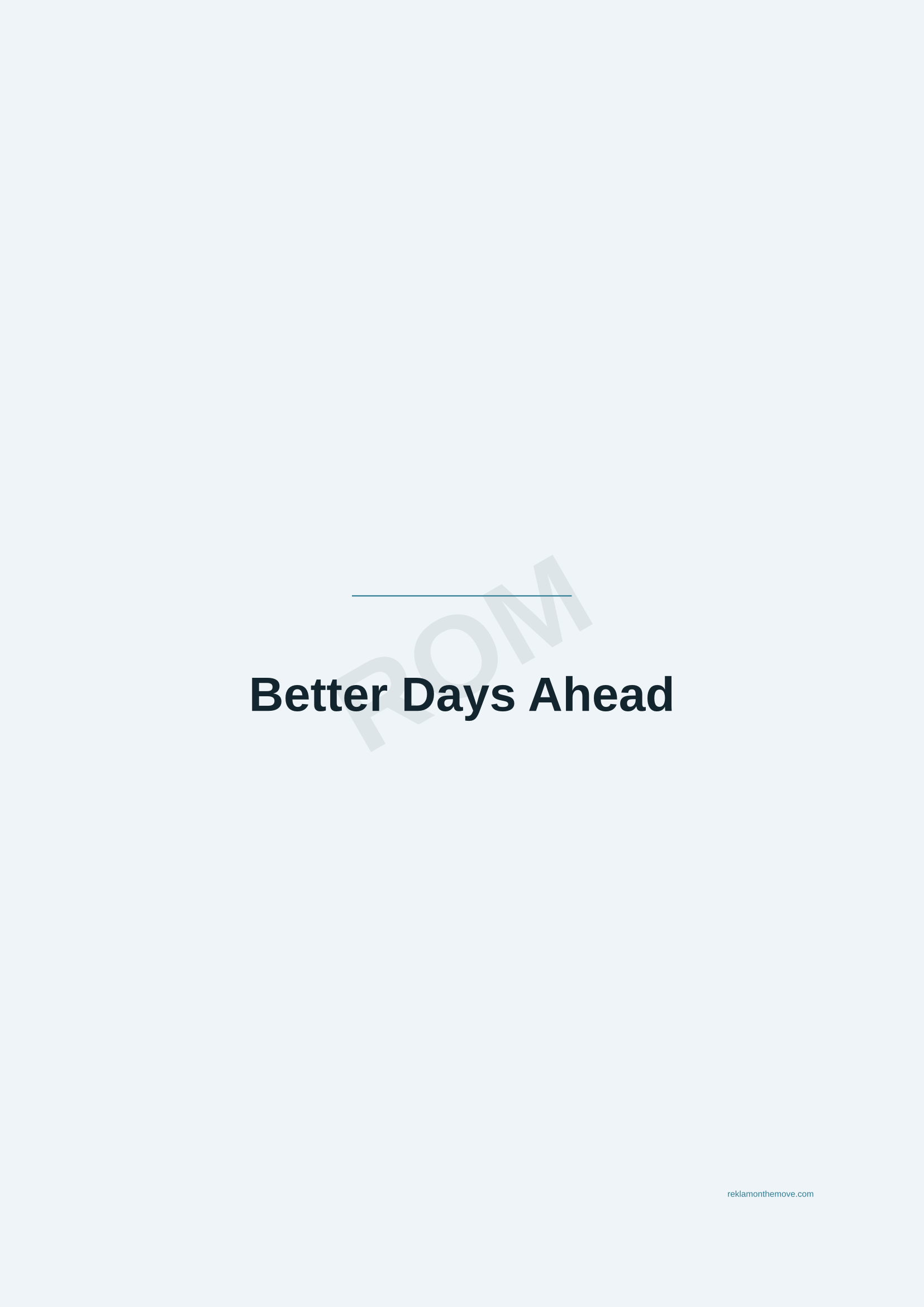 Better Days Ahead · Okyanus — ROM dijital ürün önizlemesi (filigranlı)