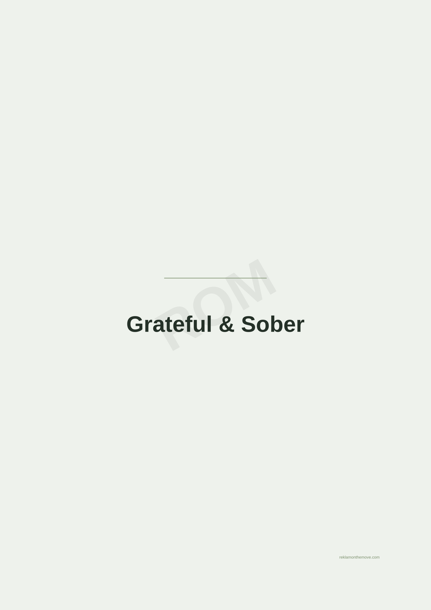 Grateful & Sober · Adaçayı — ROM dijital ürün önizlemesi (filigranlı)