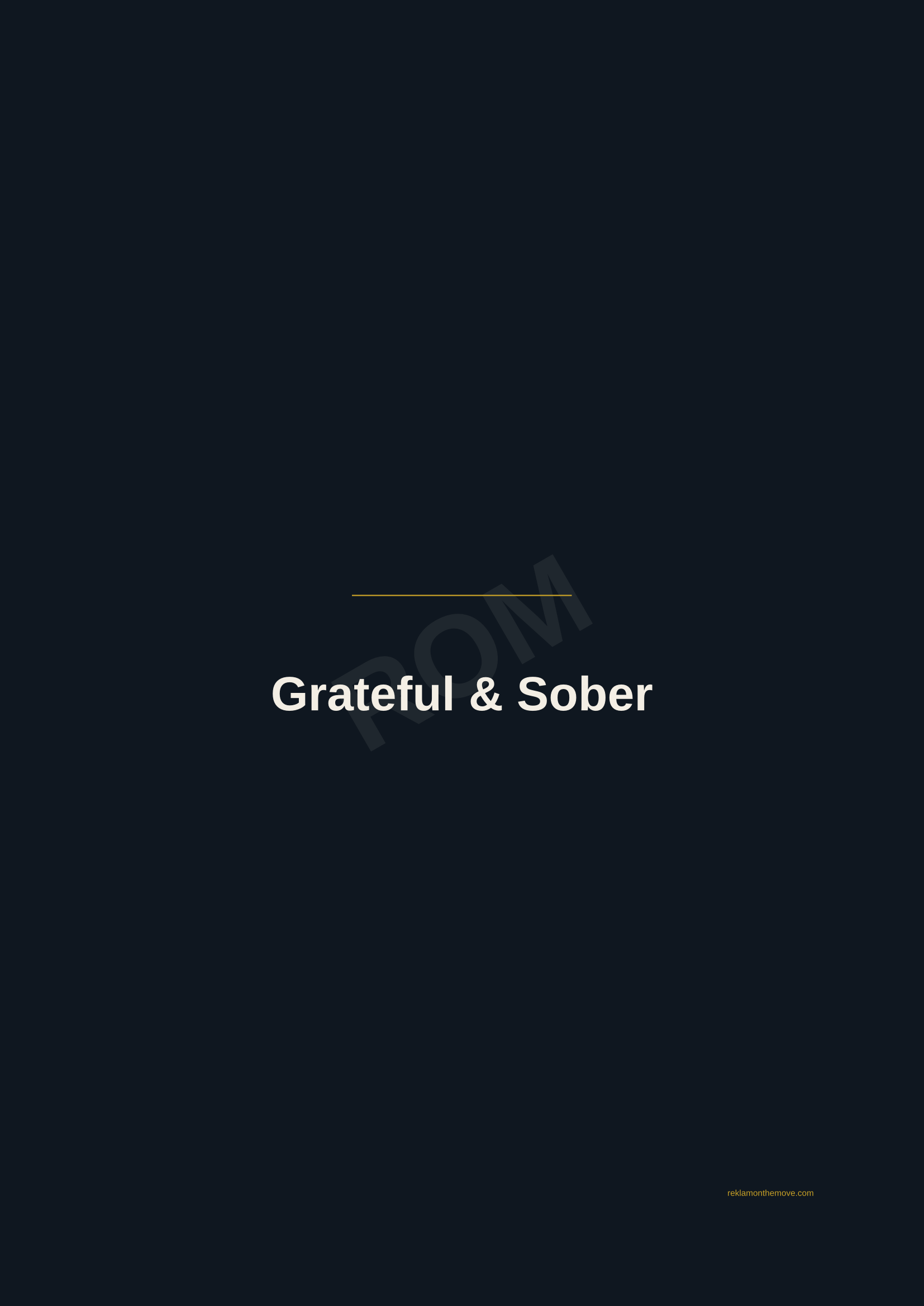 Grateful & Sober · Gece — ROM dijital ürün önizlemesi (filigranlı)