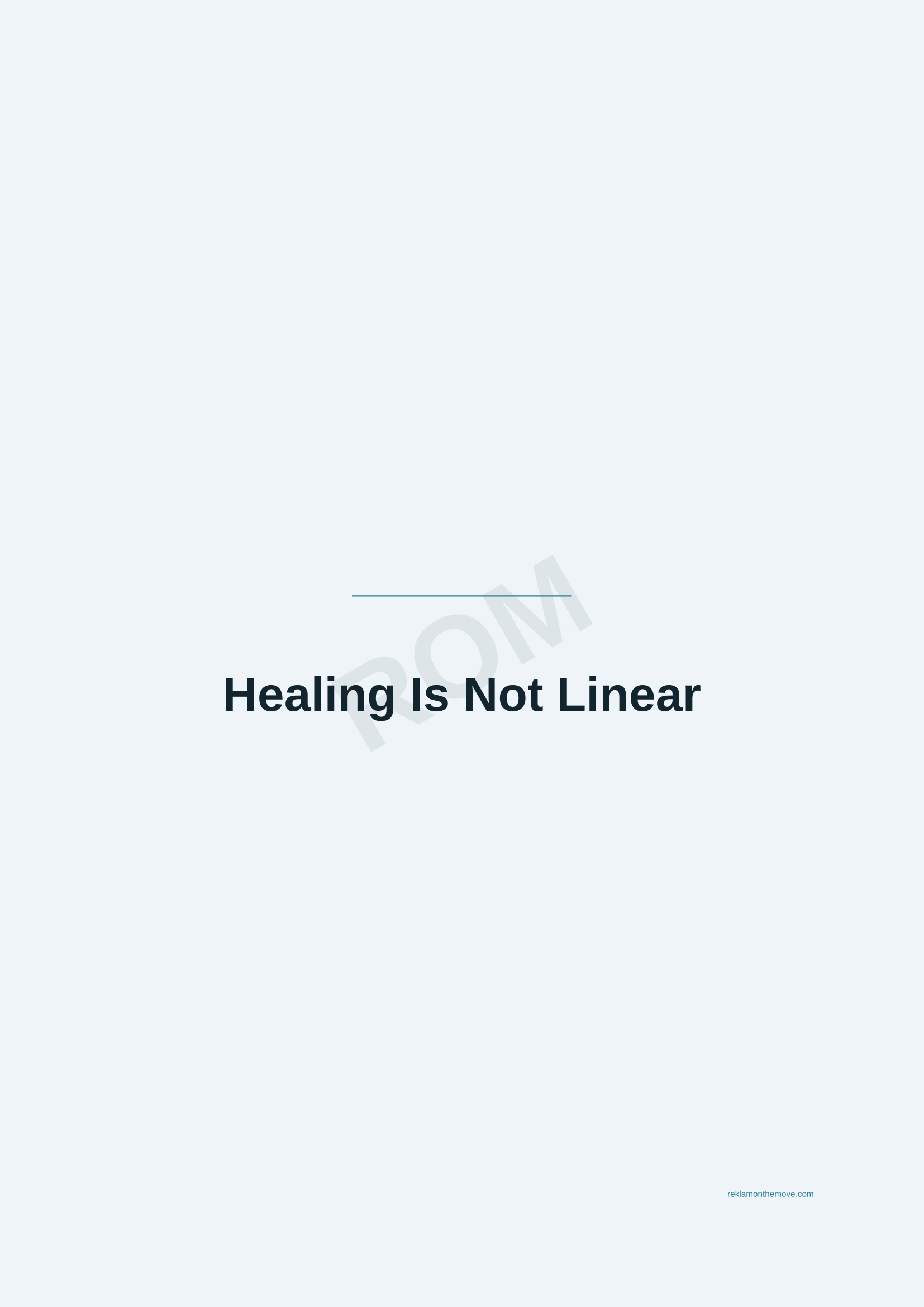 Healing Is Not Linear · Okyanus — ROM dijital ürün önizlemesi (filigranlı)