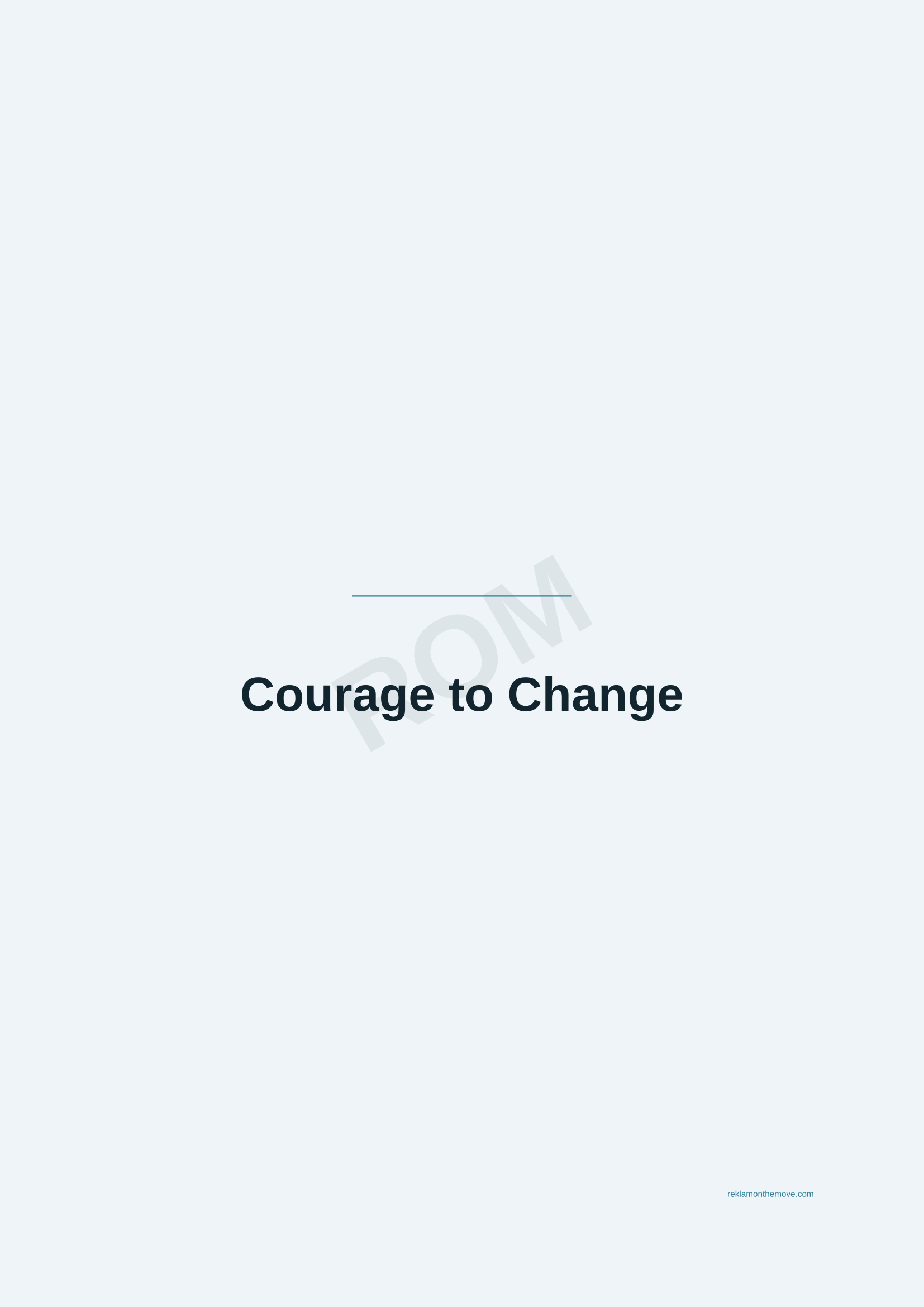 Courage to Change · Okyanus — ROM dijital ürün önizlemesi (filigranlı)