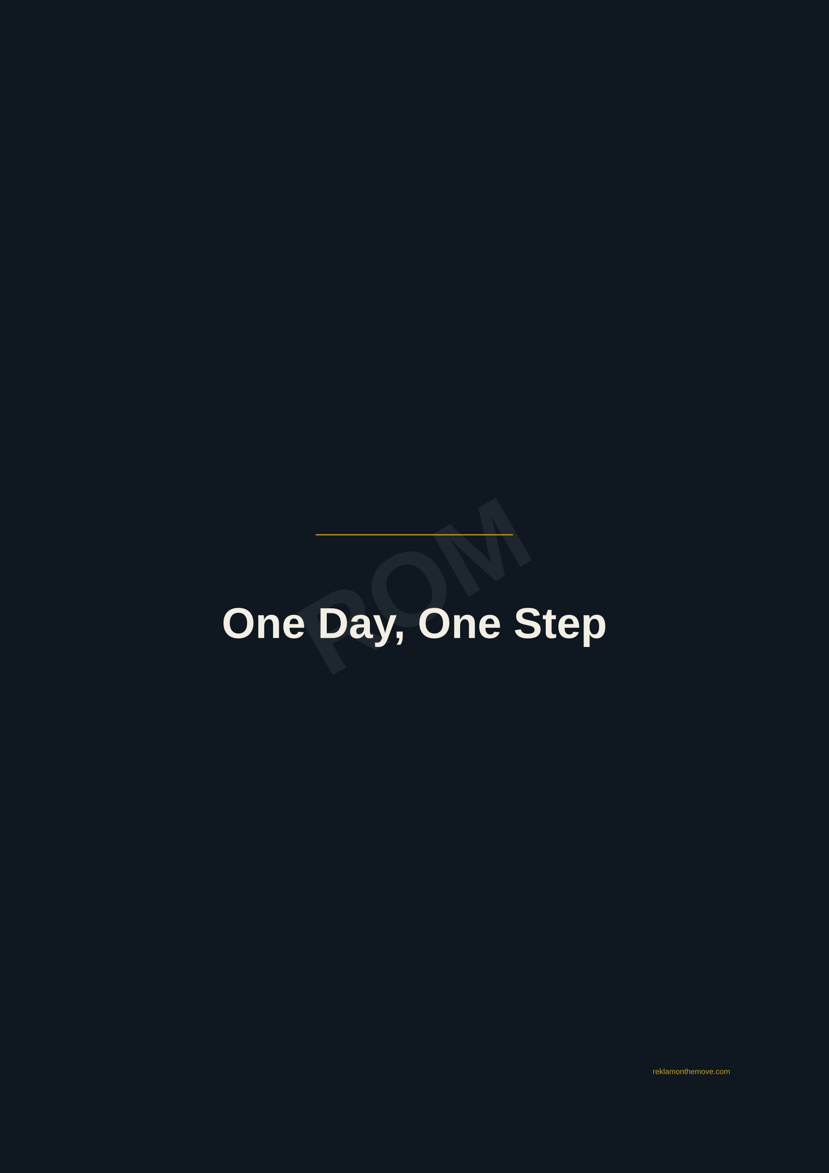 One Day, One Step · Gece — ROM dijital ürün önizlemesi (filigranlı)