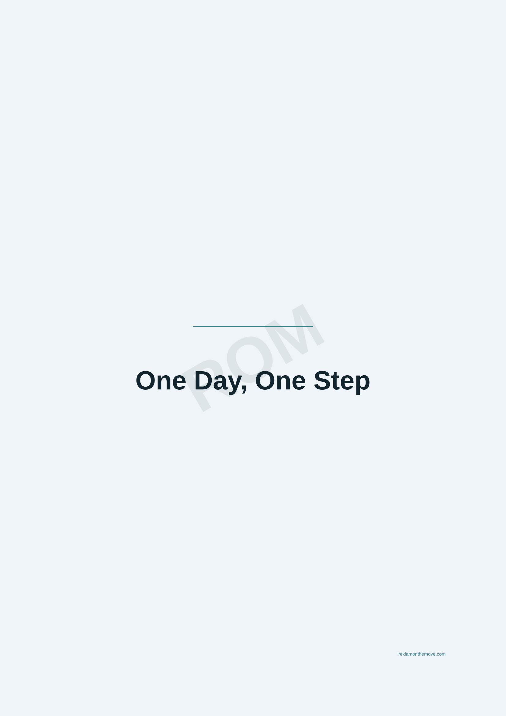 One Day, One Step · Okyanus — ROM dijital ürün önizlemesi (filigranlı)