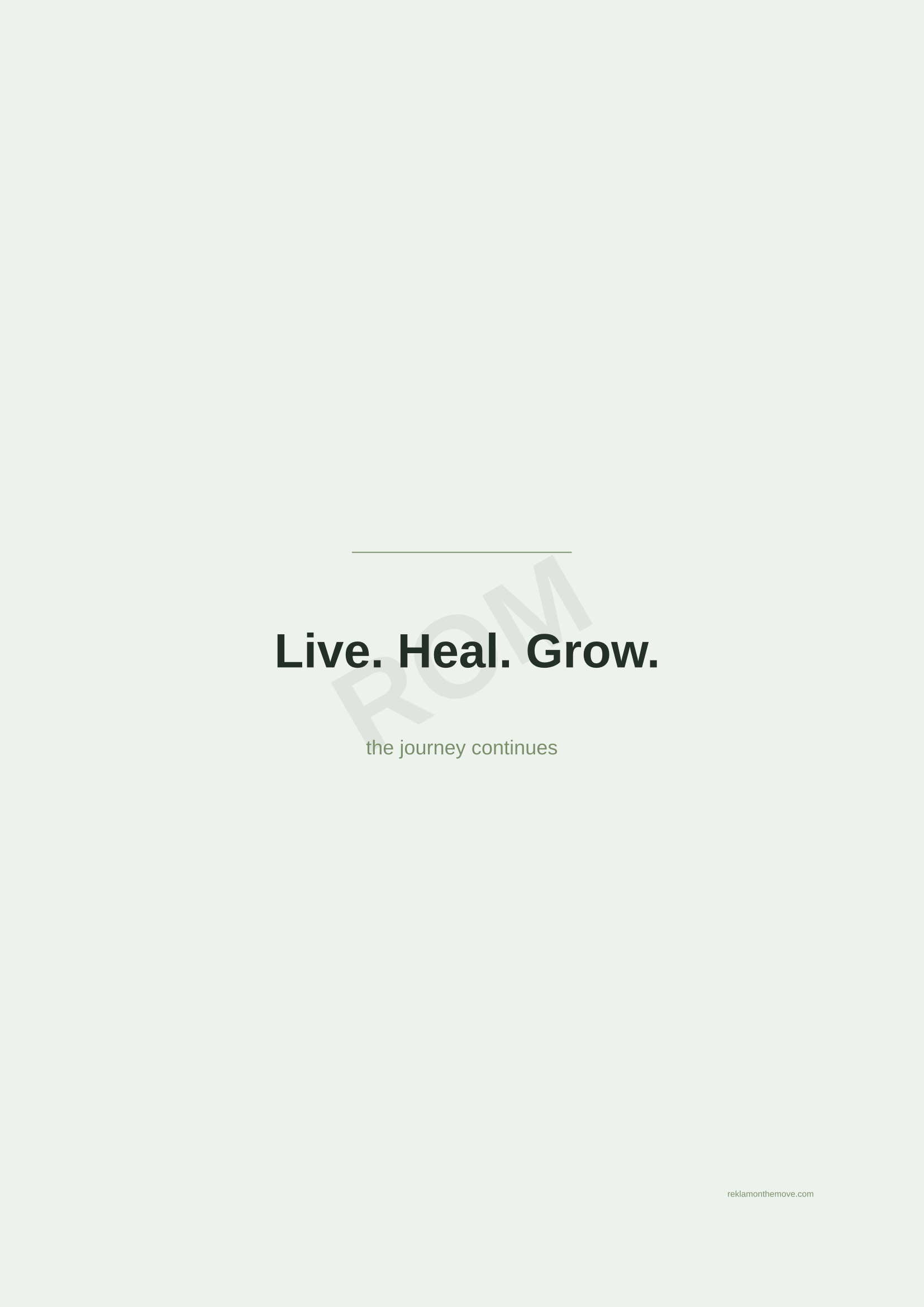 Live. Heal. Grow. · Adaçayı — ROM dijital ürün önizlemesi (filigranlı)