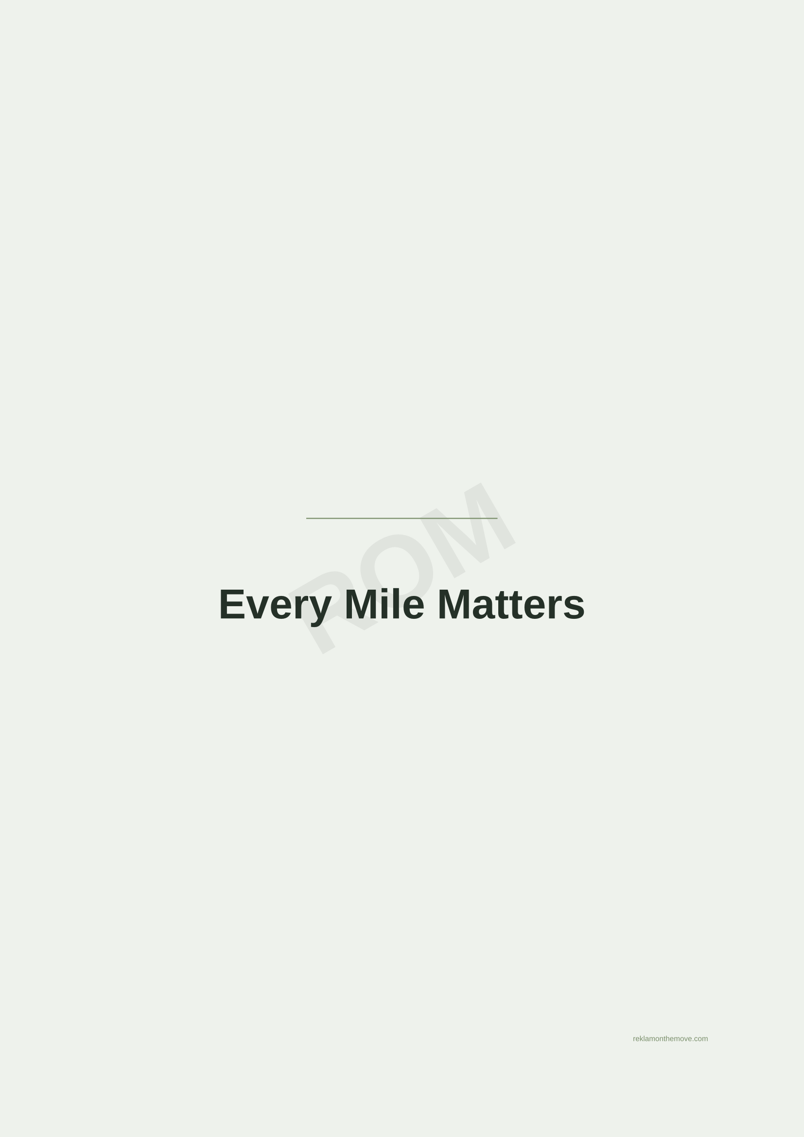 Every Mile Matters · Adaçayı — ROM dijital ürün önizlemesi (filigranlı)