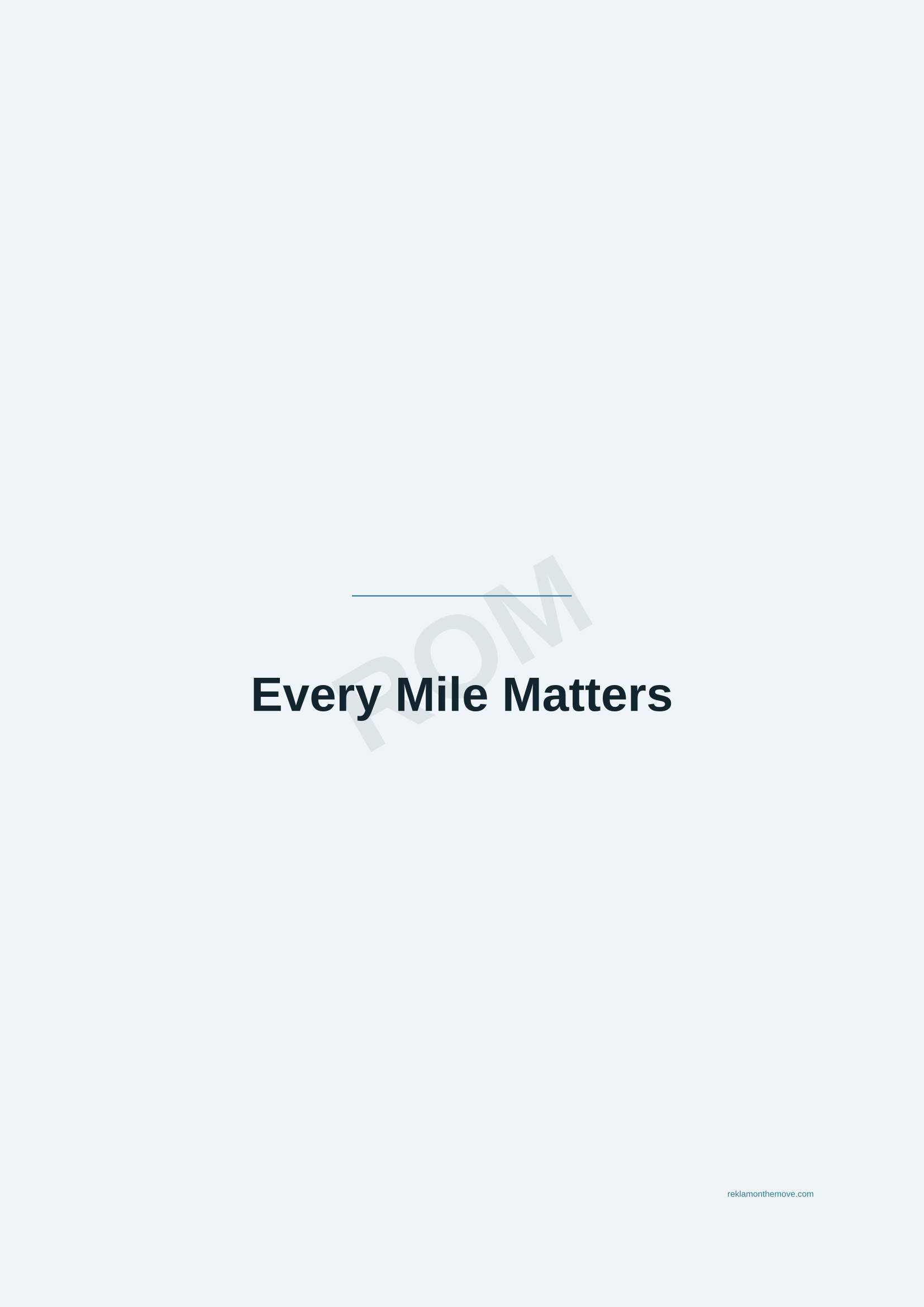 Every Mile Matters · Okyanus — ROM dijital ürün önizlemesi (filigranlı)