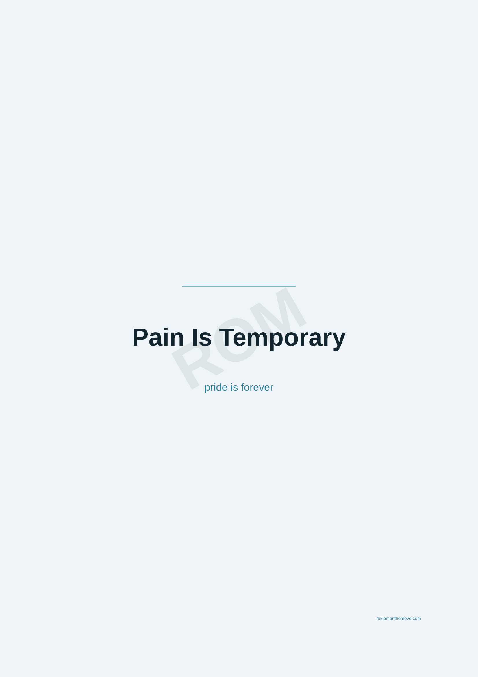 Pain Is Temporary · Okyanus — ROM dijital ürün önizlemesi (filigranlı)
