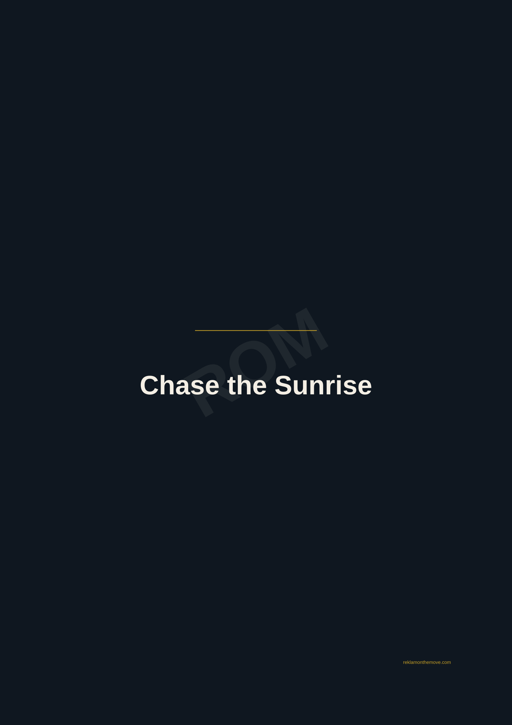 Chase the Sunrise · Gece — ROM dijital ürün önizlemesi (filigranlı)