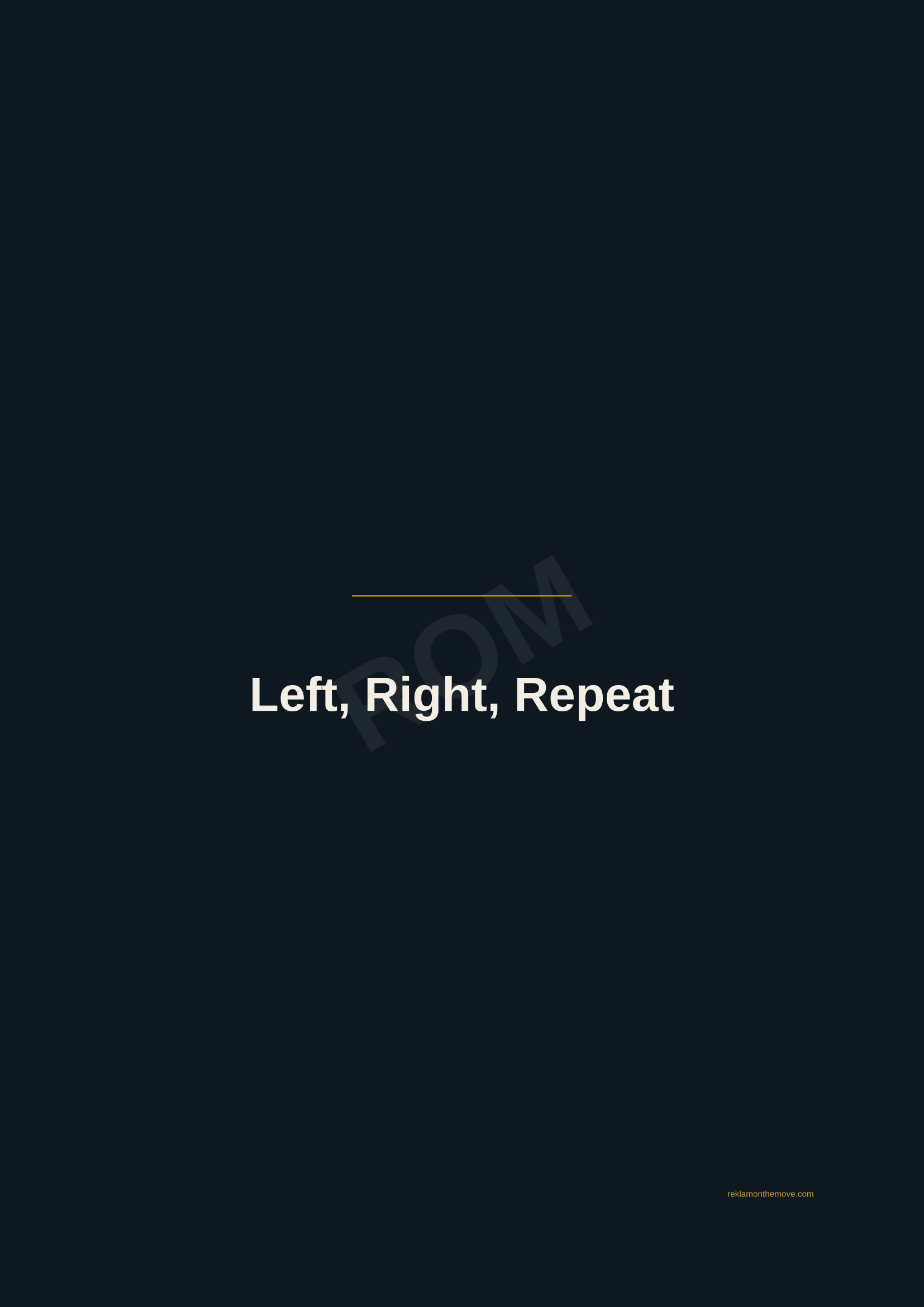 Left, Right, Repeat · Gece — ROM dijital ürün önizlemesi (filigranlı)