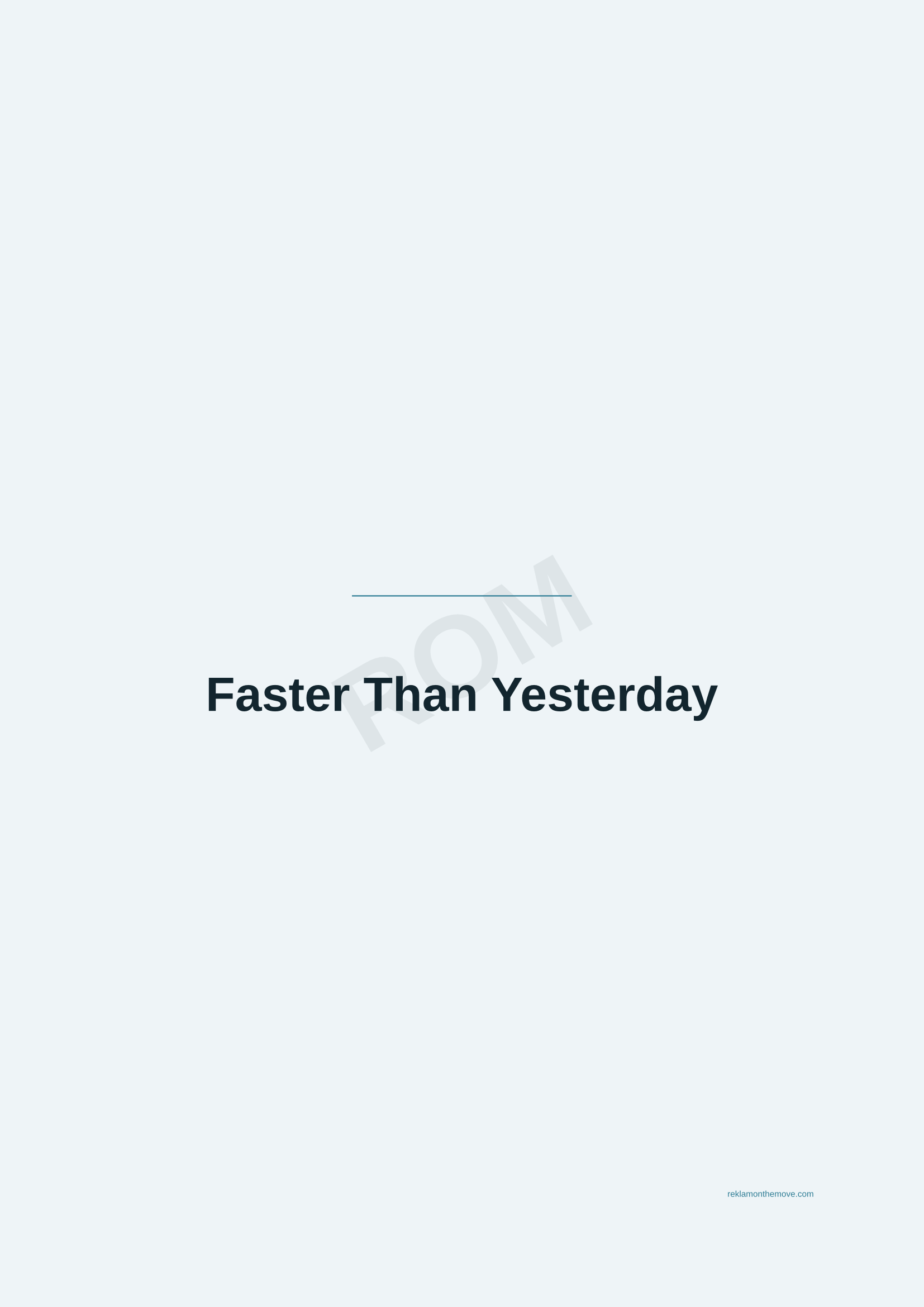 Faster Than Yesterday · Okyanus — ROM dijital ürün önizlemesi (filigranlı)