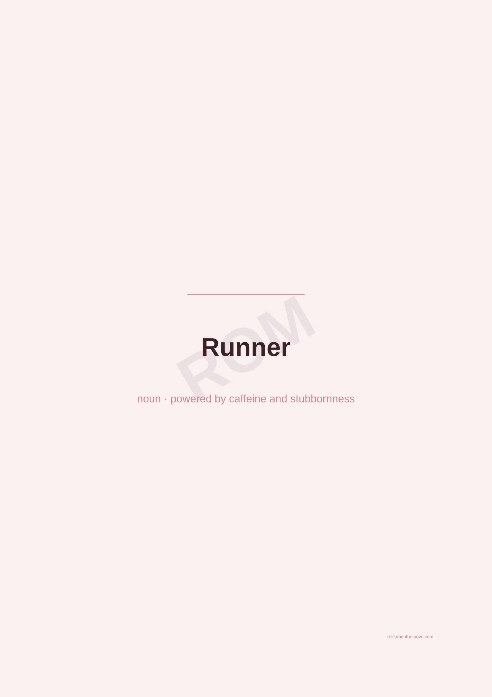 Runner · Gül — ROM dijital ürün önizlemesi (filigranlı)