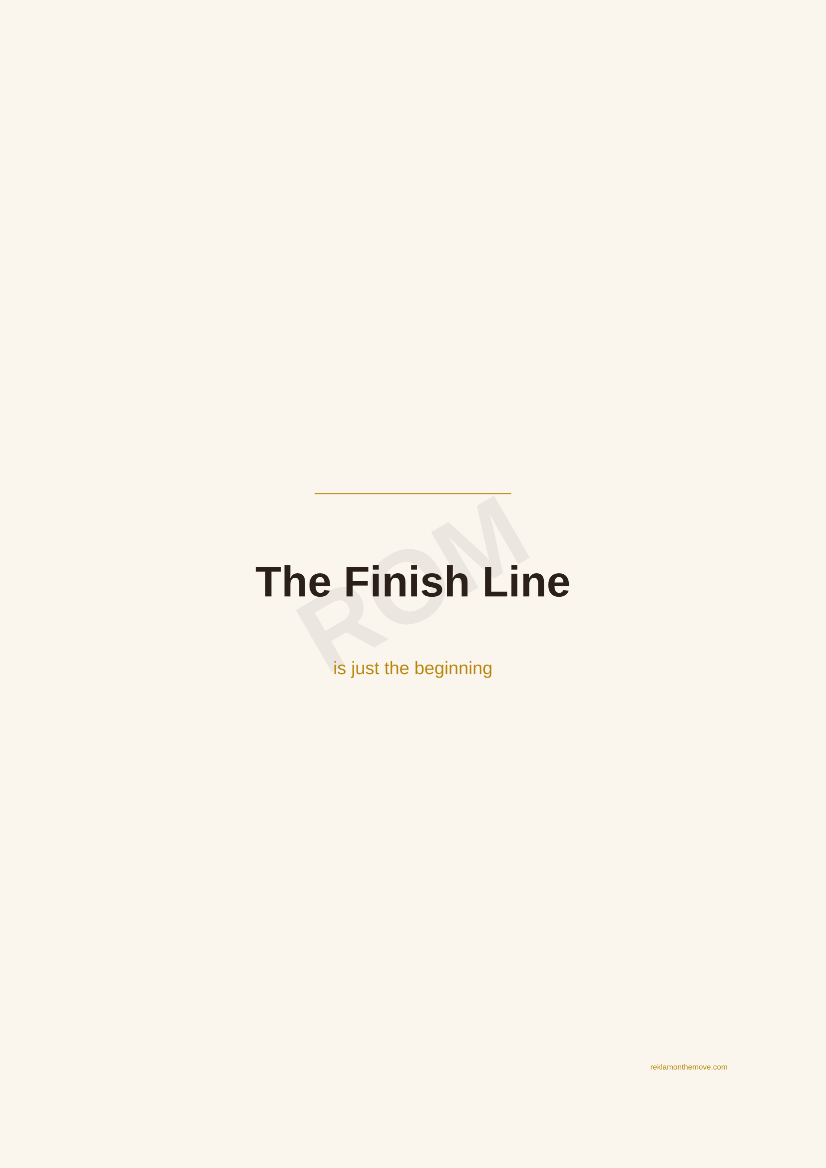 The Finish Line · Espresso — ROM dijital ürün önizlemesi (filigranlı)
