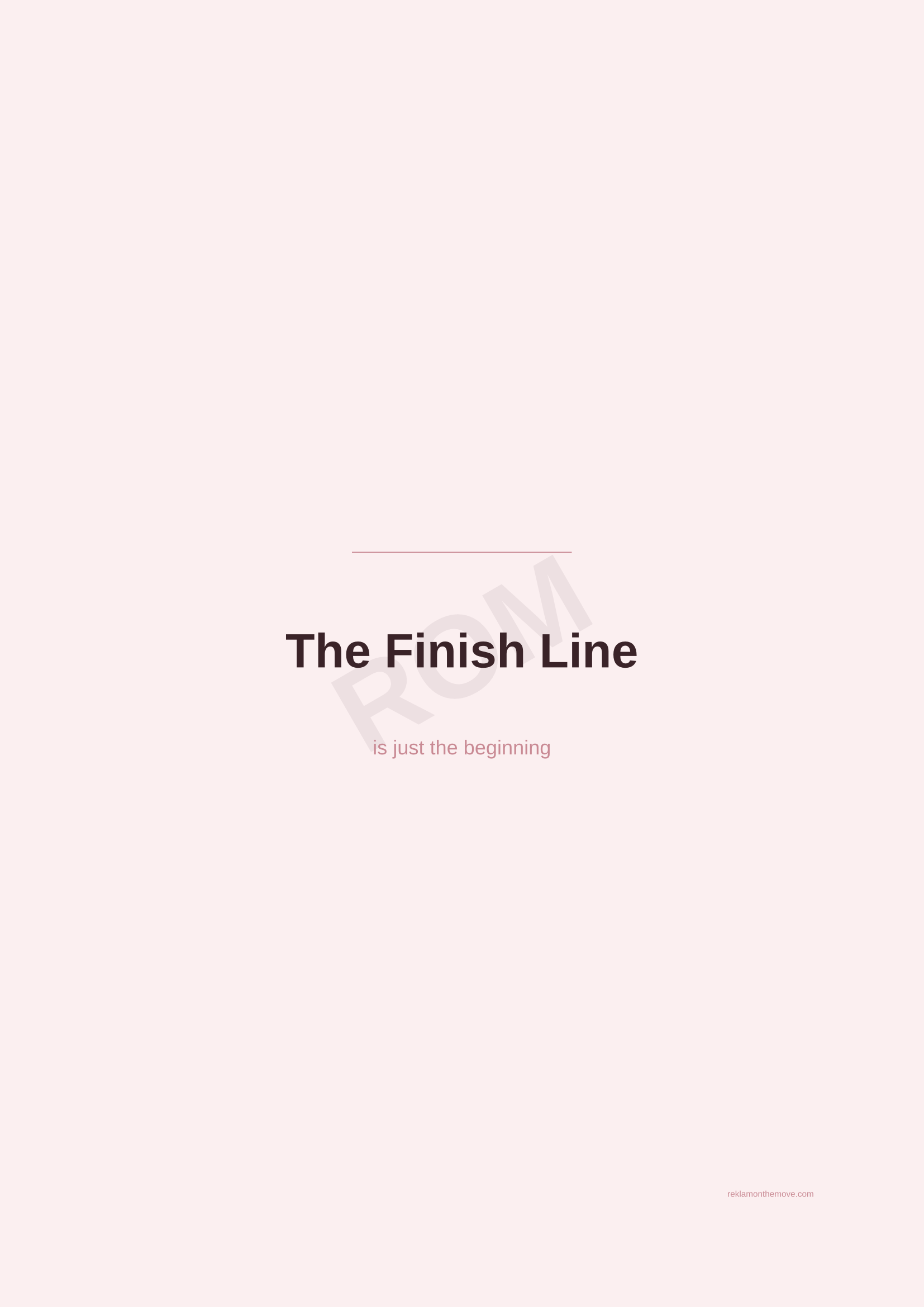 The Finish Line · Gül — ROM dijital ürün önizlemesi (filigranlı)