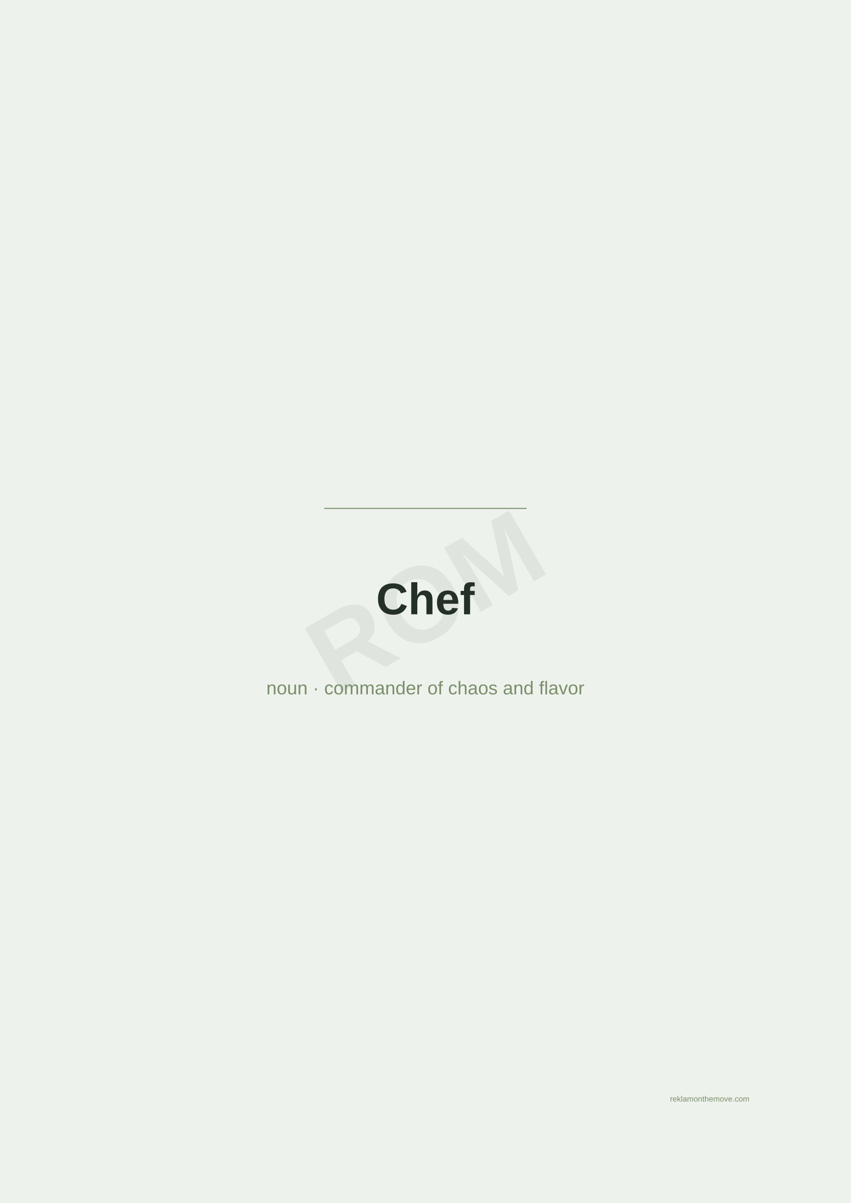 Chef · Adaçayı — ROM dijital ürün önizlemesi (filigranlı)