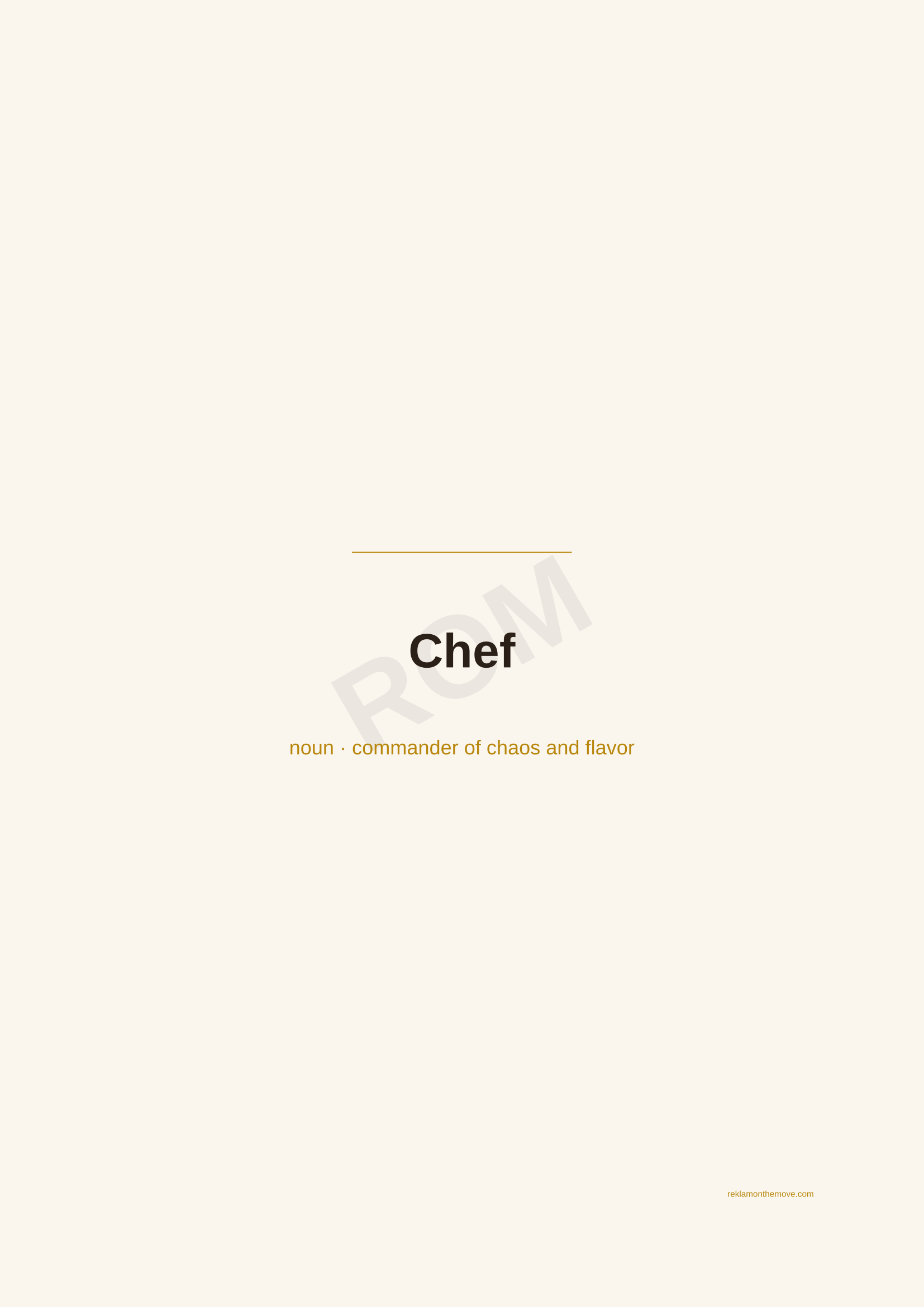Chef · Espresso — ROM dijital ürün önizlemesi (filigranlı)