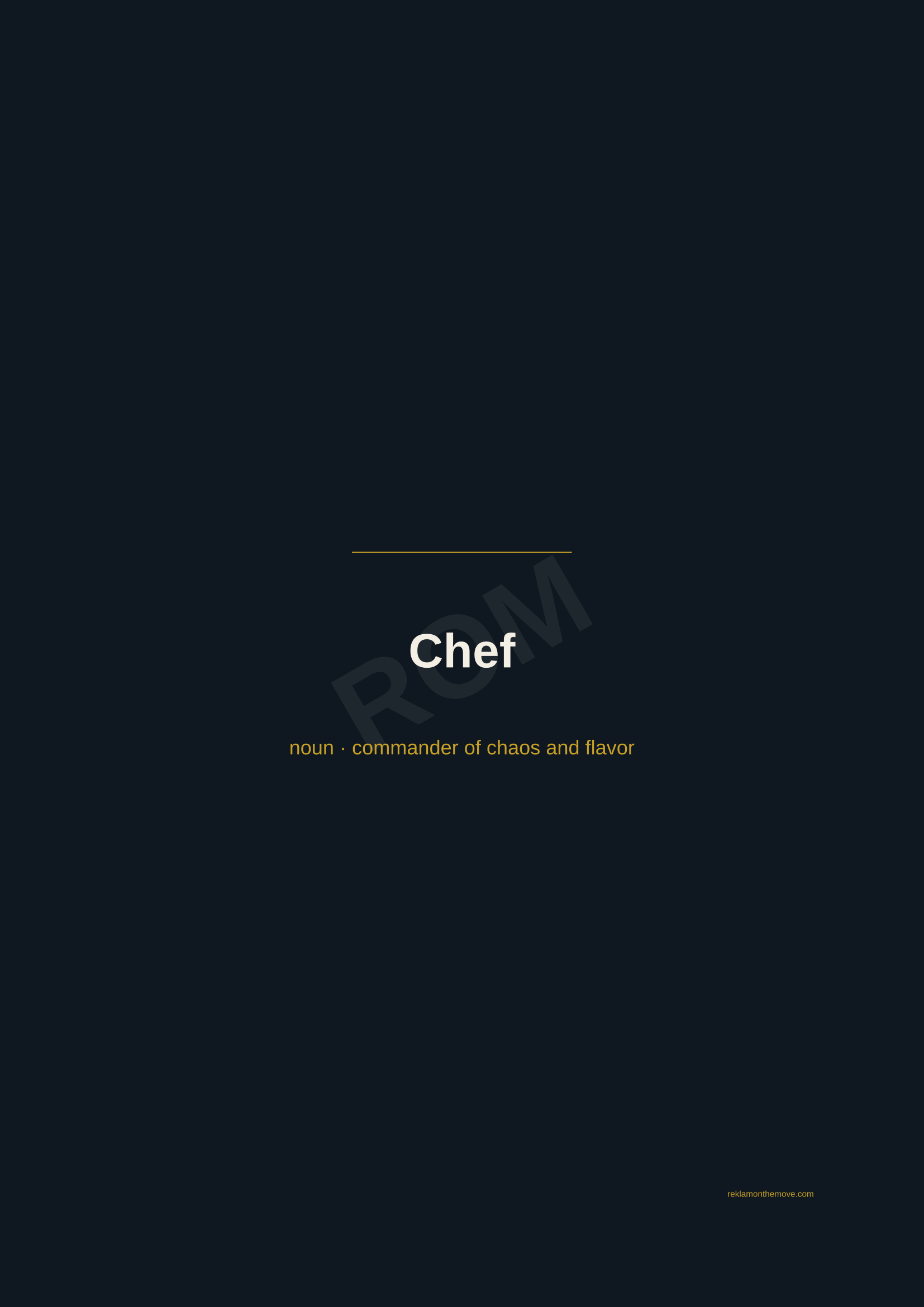 Chef · Gece — ROM dijital ürün önizlemesi (filigranlı)