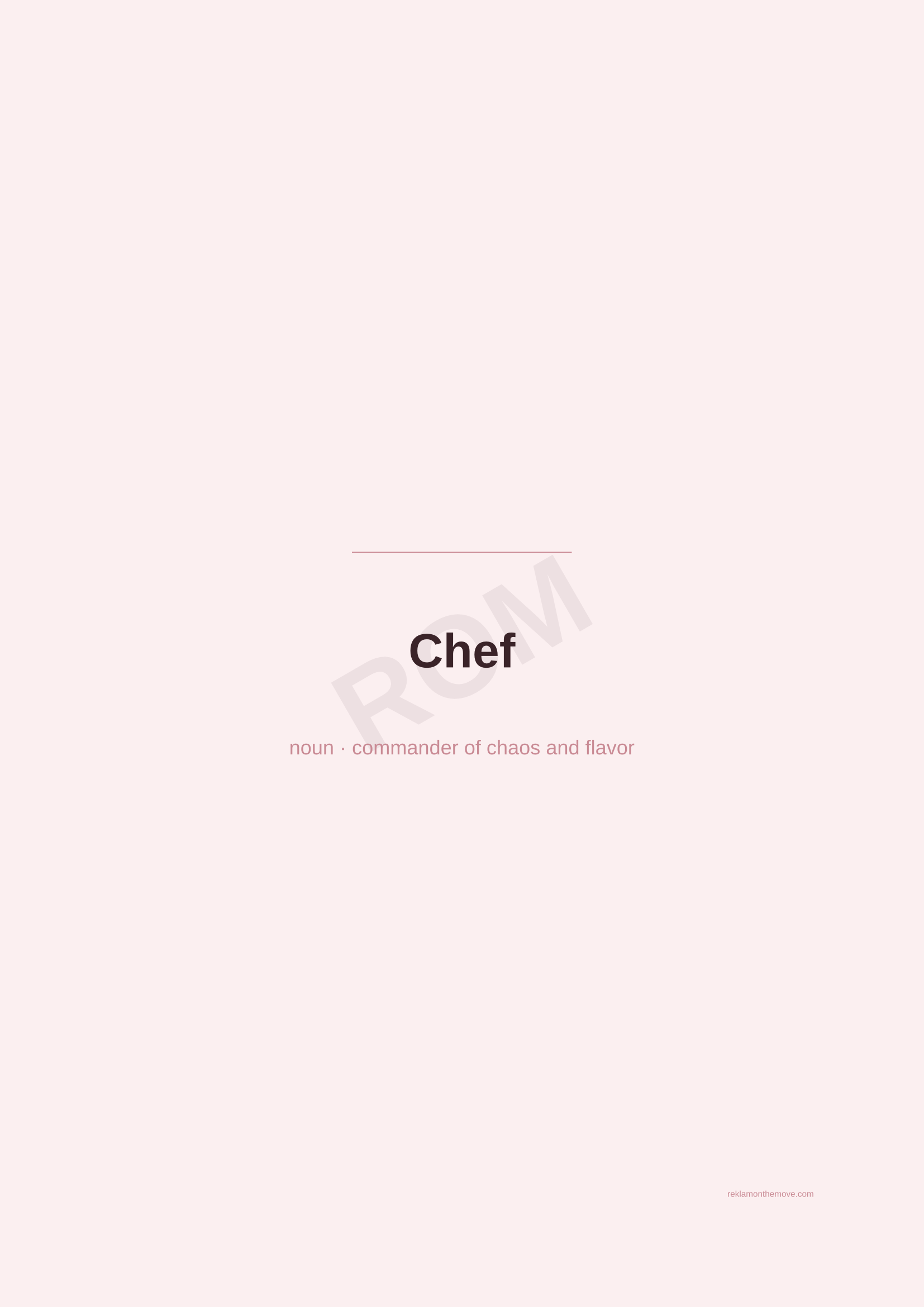 Chef · Gül — ROM dijital ürün önizlemesi (filigranlı)