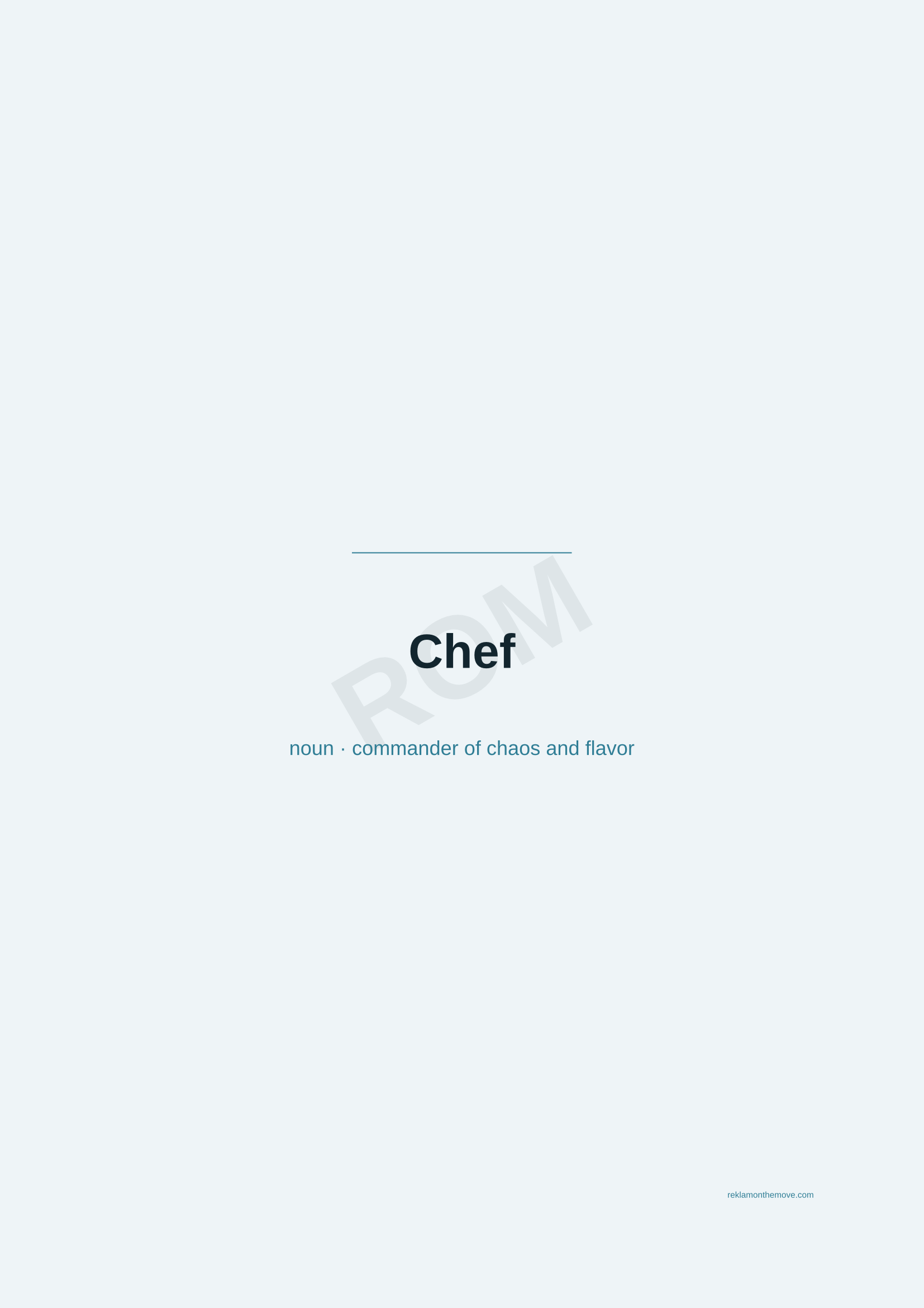 Chef · Okyanus — ROM dijital ürün önizlemesi (filigranlı)