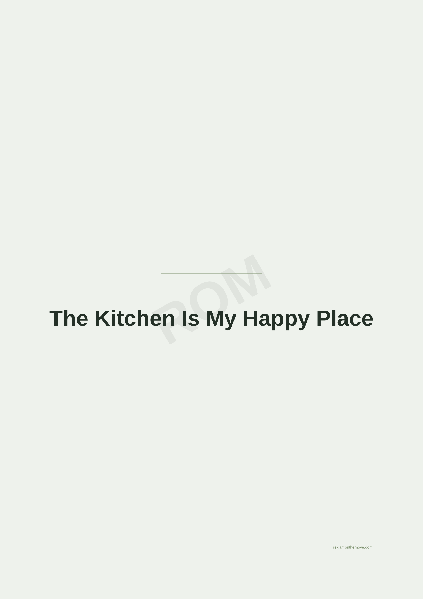 The Kitchen Is My Happy Place · Adaçayı — ROM dijital ürün önizlemesi (filigranlı)