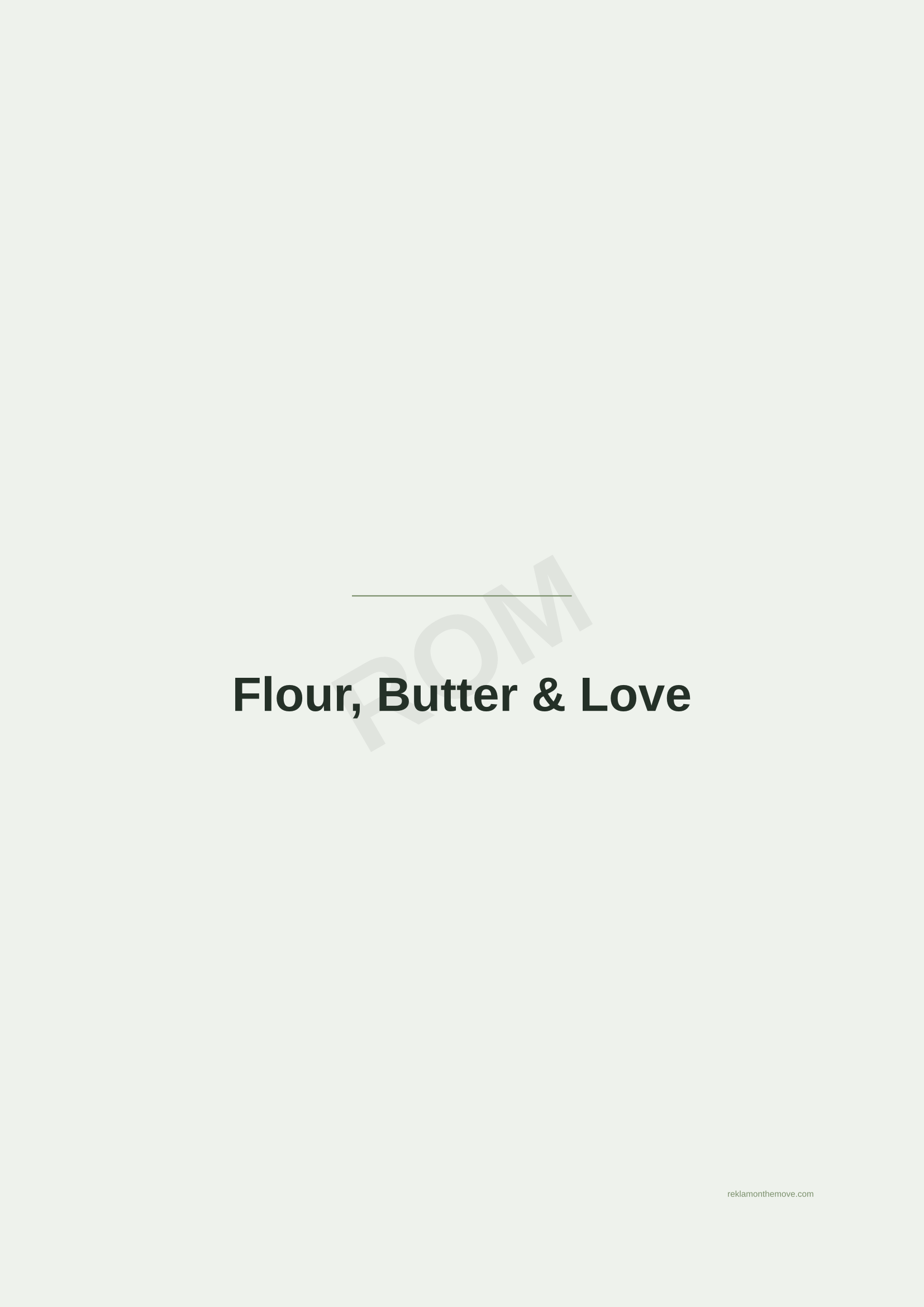 Flour, Butter & Love · Adaçayı — ROM dijital ürün önizlemesi (filigranlı)