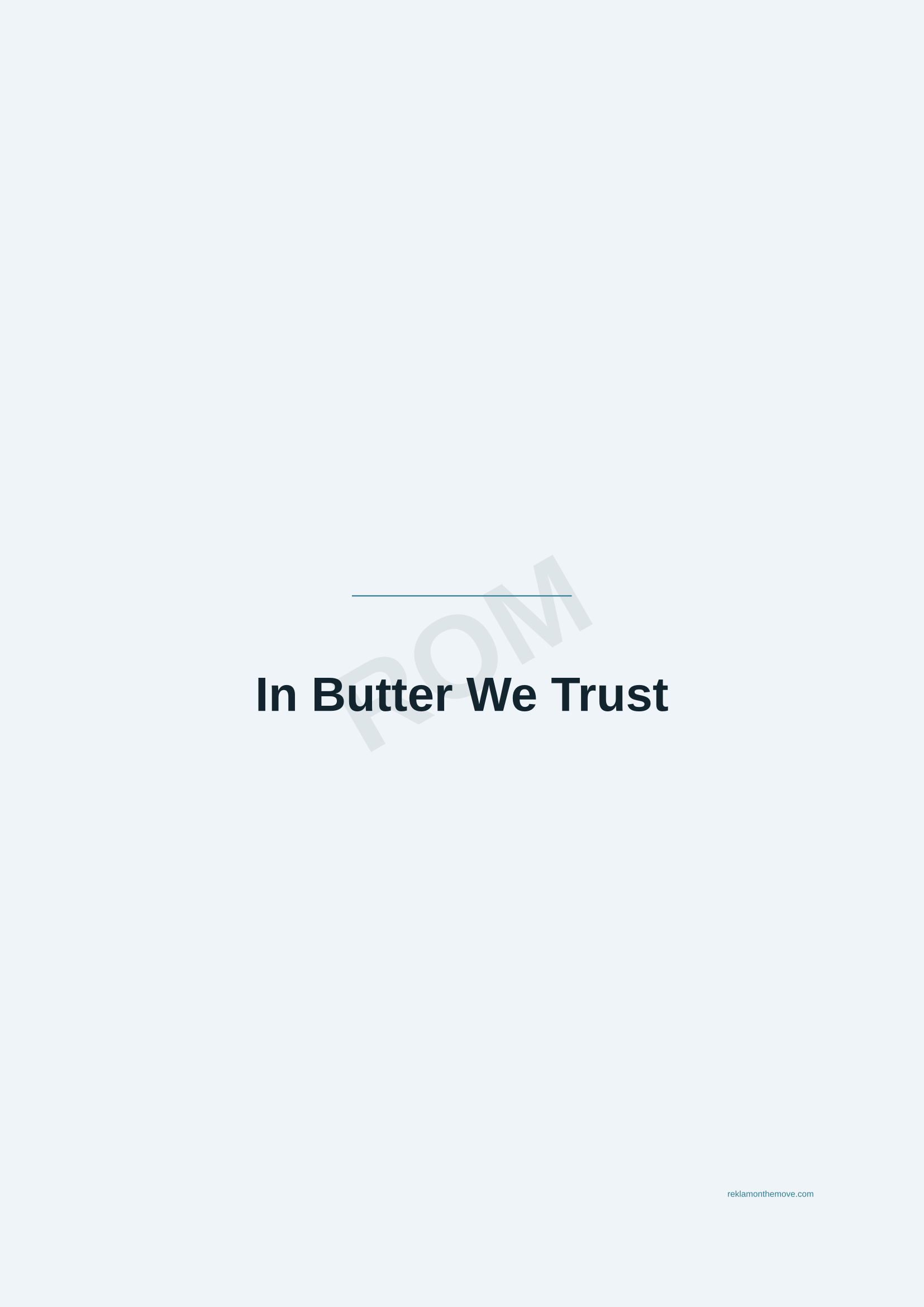 In Butter We Trust · Okyanus — ROM dijital ürün önizlemesi (filigranlı)