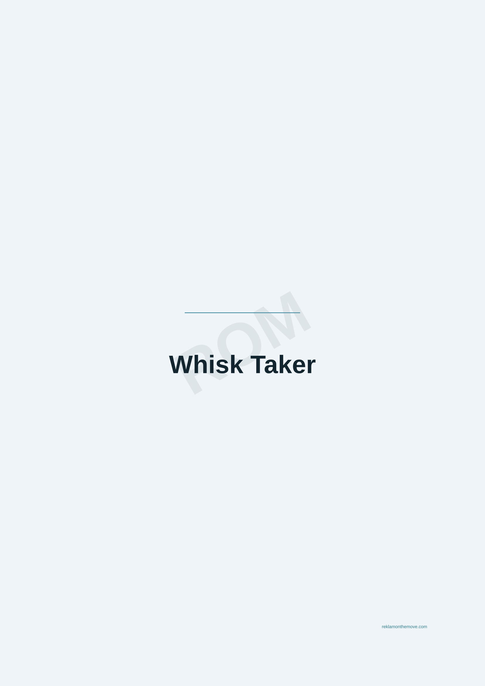 Whisk Taker · Okyanus — ROM dijital ürün önizlemesi (filigranlı)