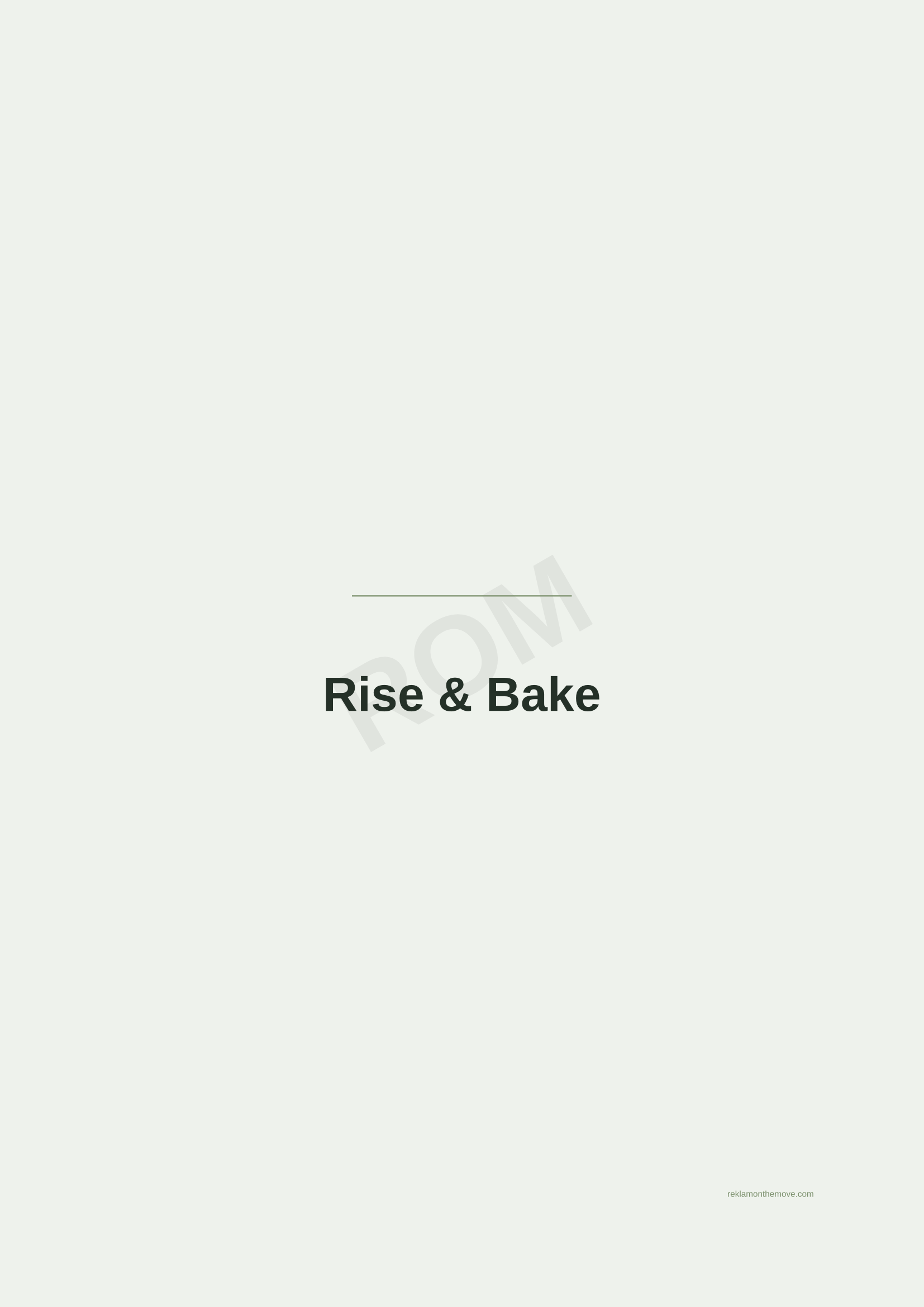 Rise & Bake · Adaçayı — ROM dijital ürün önizlemesi (filigranlı)