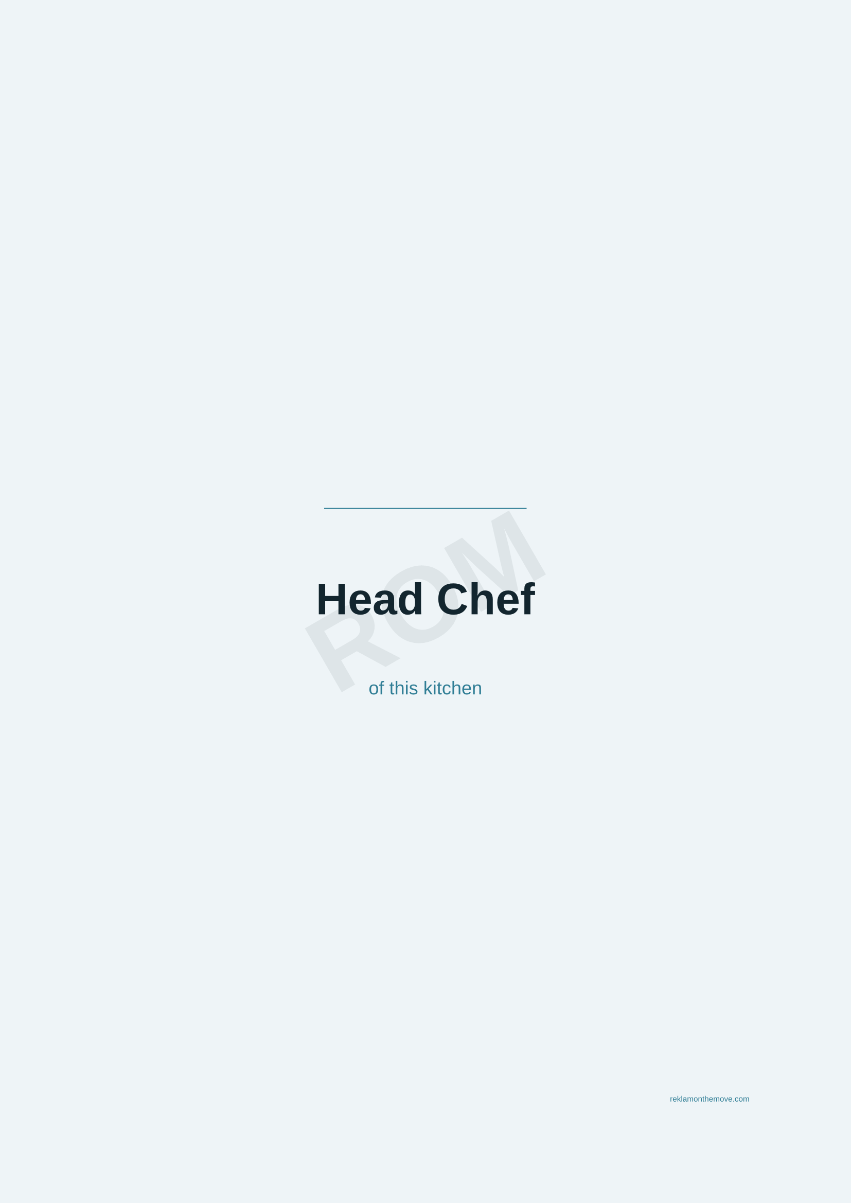 Head Chef · Okyanus — ROM dijital ürün önizlemesi (filigranlı)