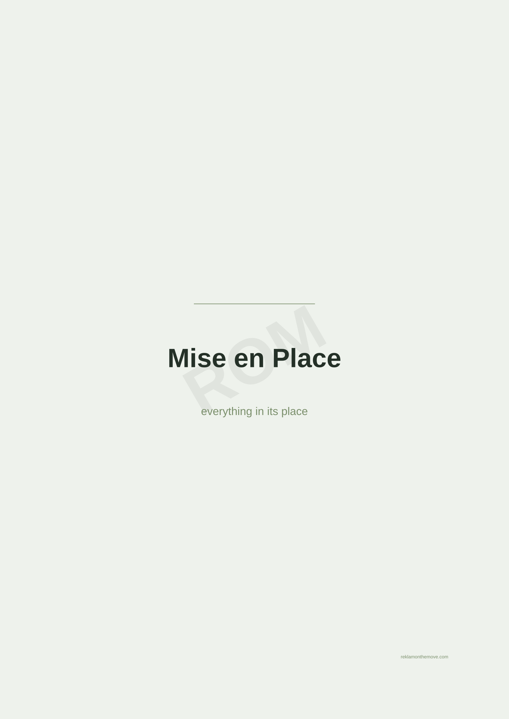 Mise en Place · Adaçayı — ROM dijital ürün önizlemesi (filigranlı)