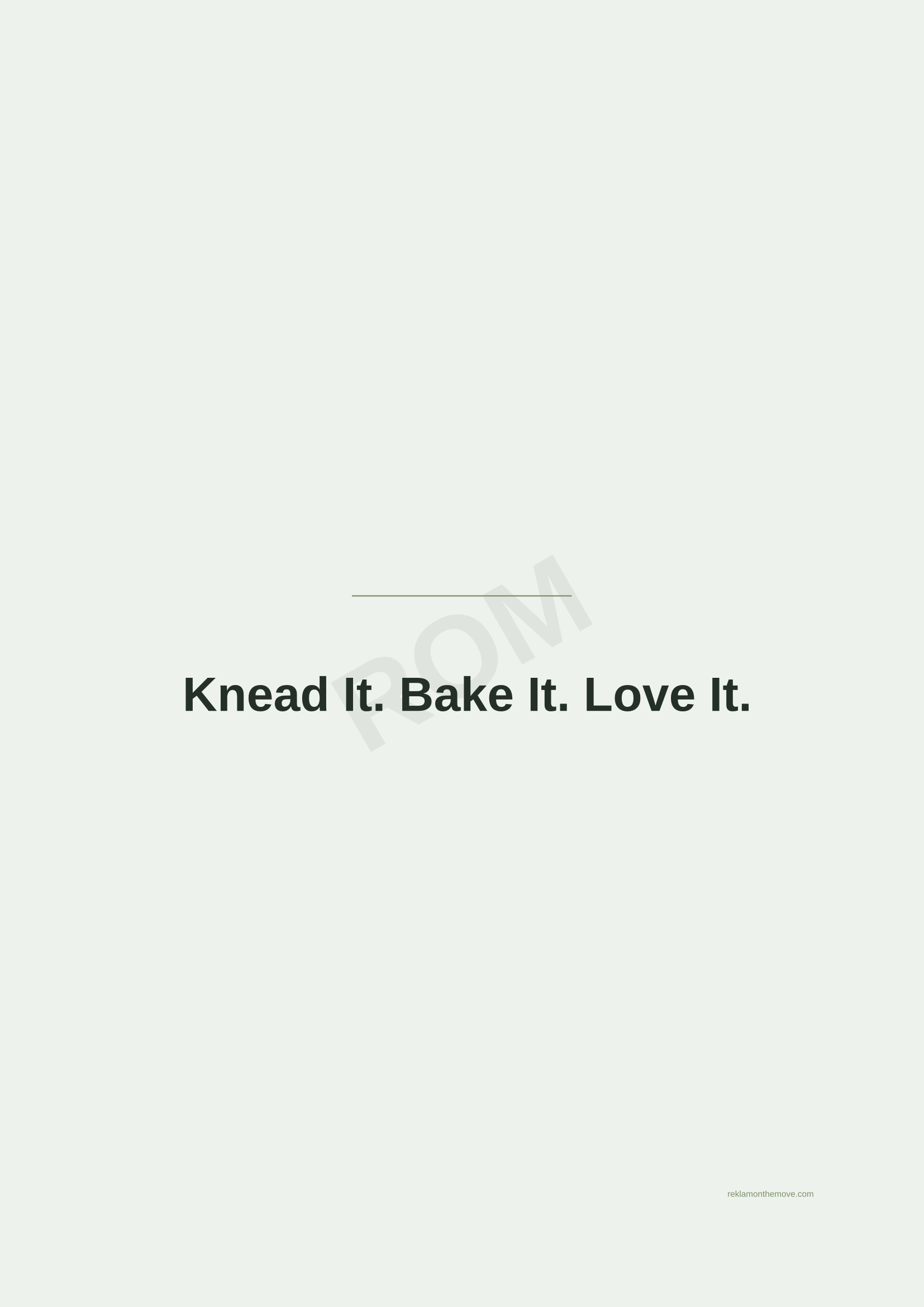 Knead It. Bake It. Love It. · Adaçayı — ROM dijital ürün önizlemesi (filigranlı)