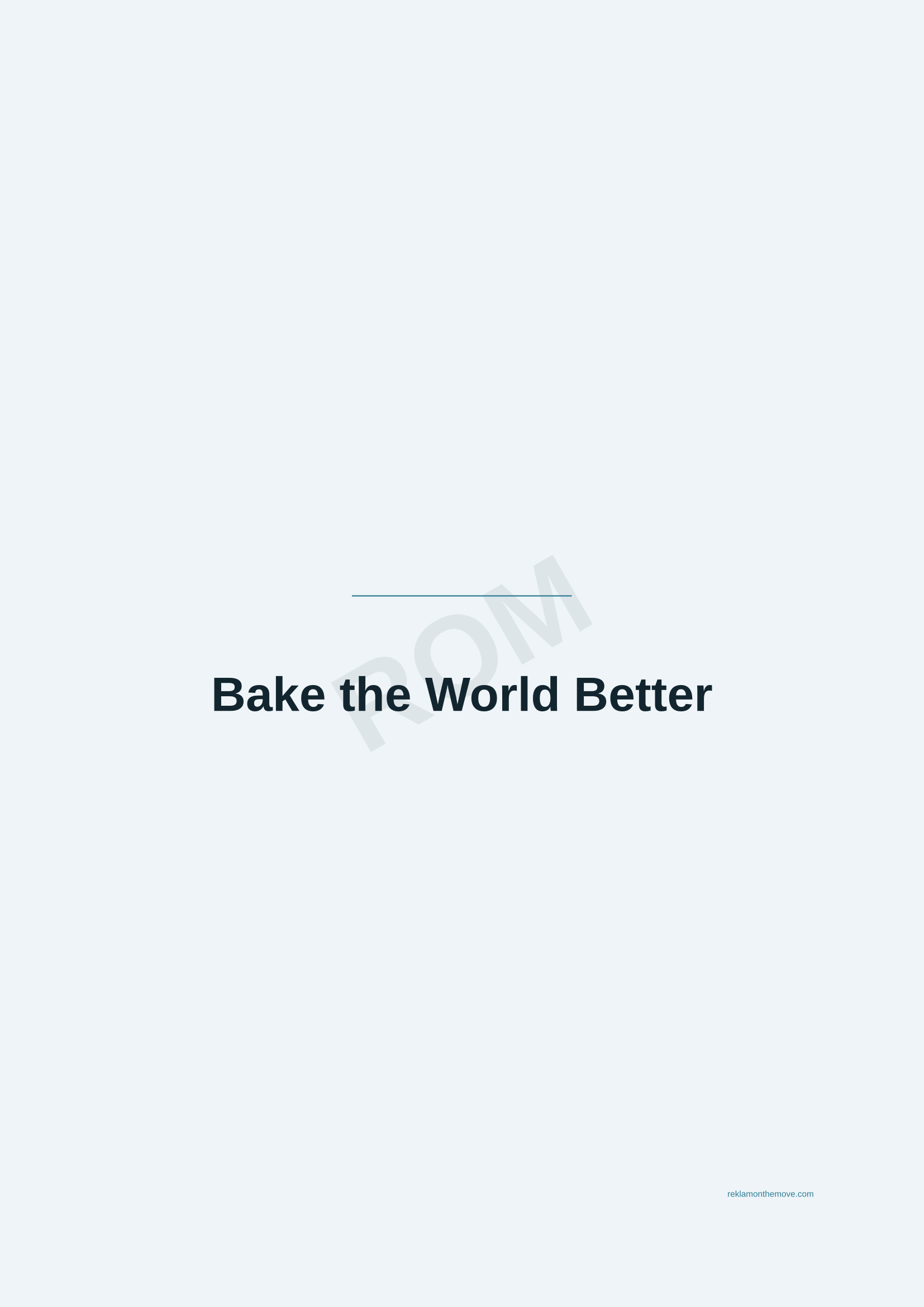 Bake the World Better · Okyanus — ROM dijital ürün önizlemesi (filigranlı)
