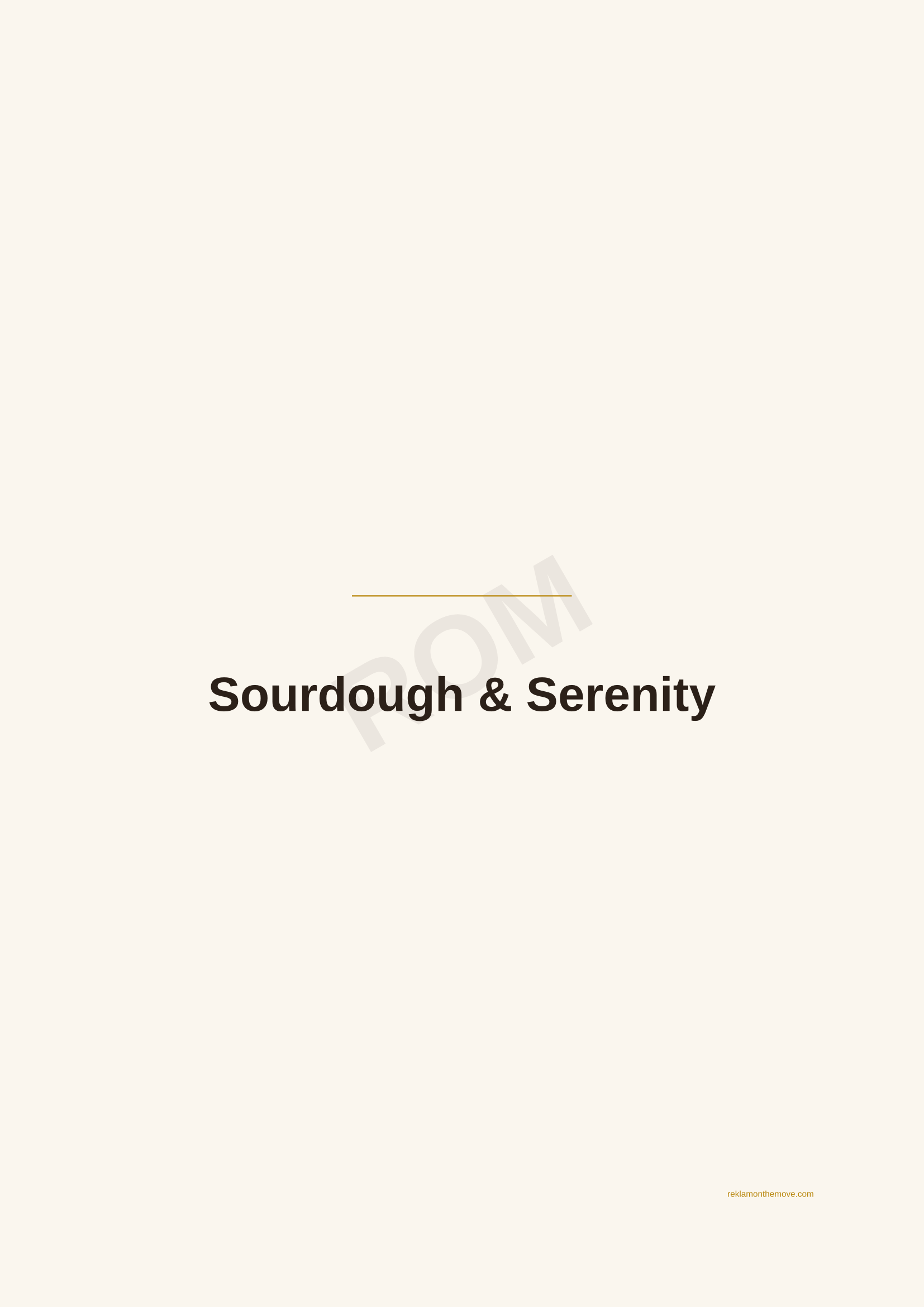 Sourdough & Serenity · Espresso — ROM dijital ürün önizlemesi (filigranlı)