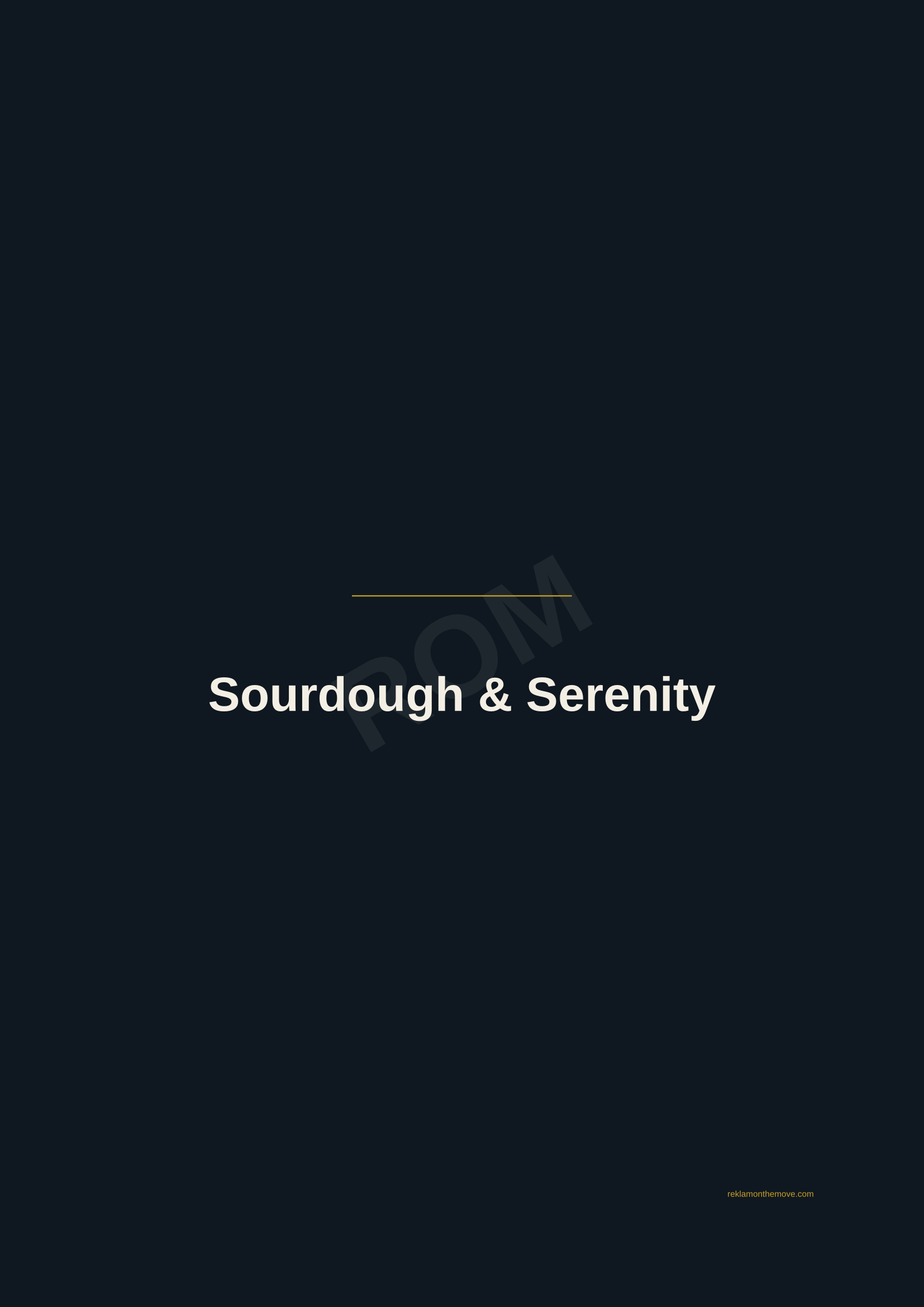 Sourdough & Serenity · Gece — ROM dijital ürün önizlemesi (filigranlı)