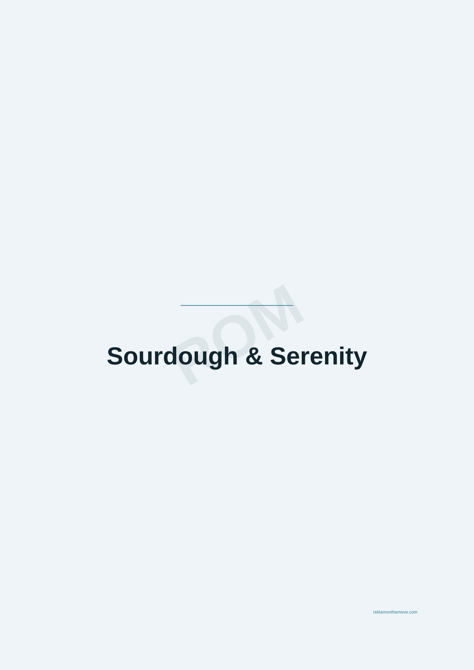 Sourdough & Serenity · Okyanus — ROM dijital ürün önizlemesi (filigranlı)