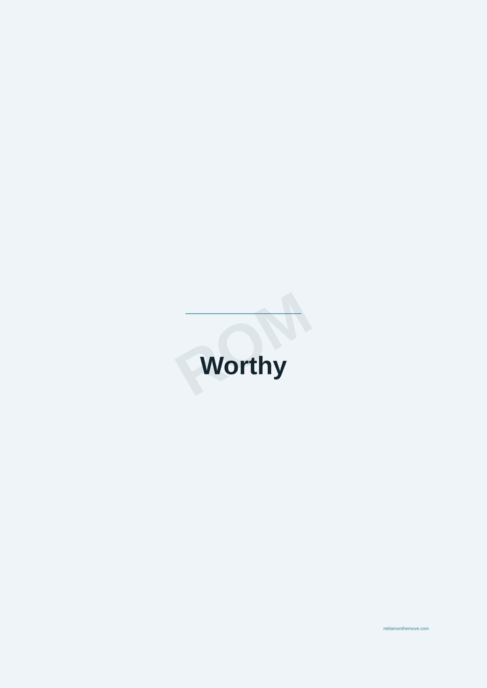 Worthy · Okyanus — ROM dijital ürün önizlemesi (filigranlı)