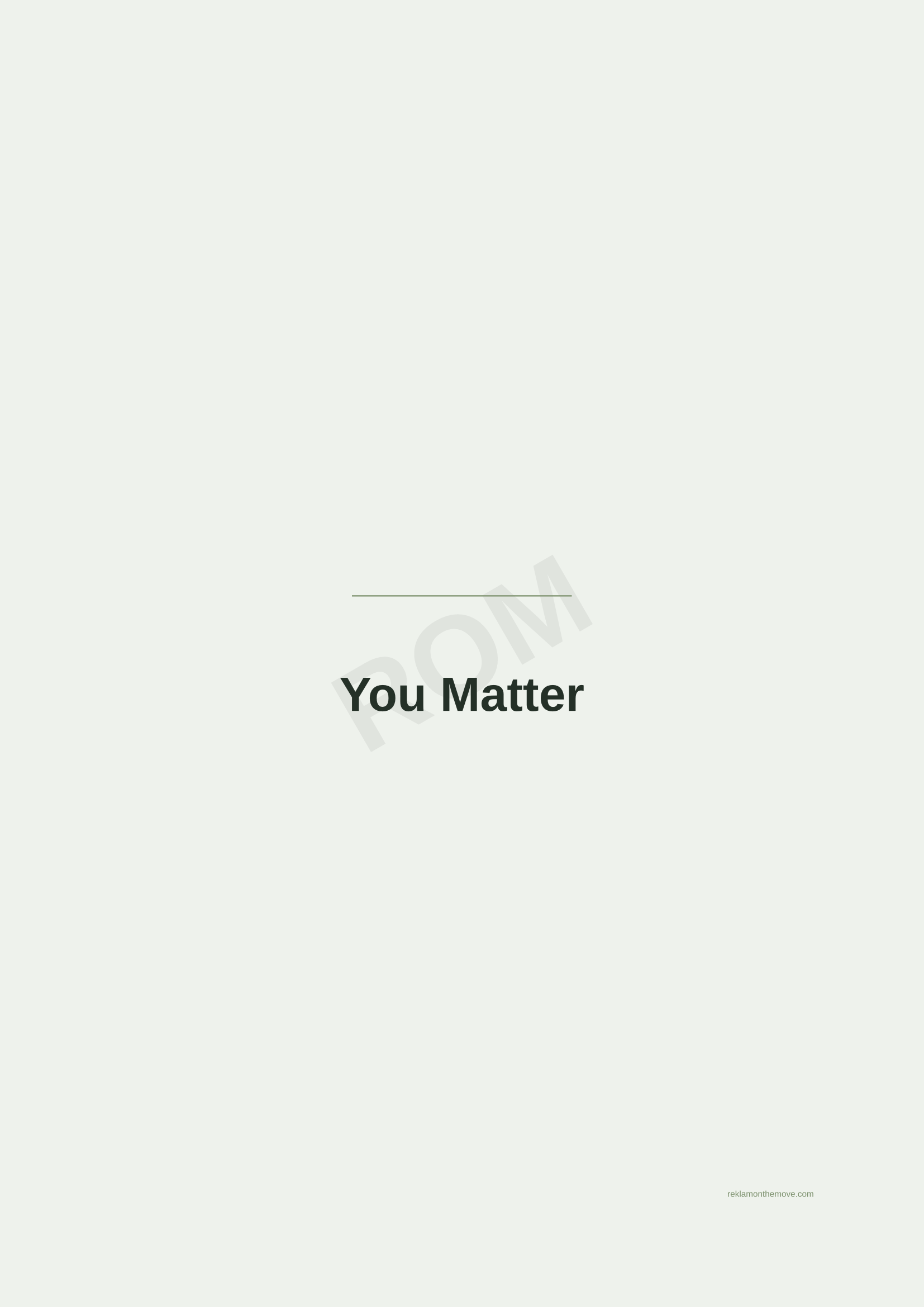 You Matter · Adaçayı — ROM dijital ürün önizlemesi (filigranlı)