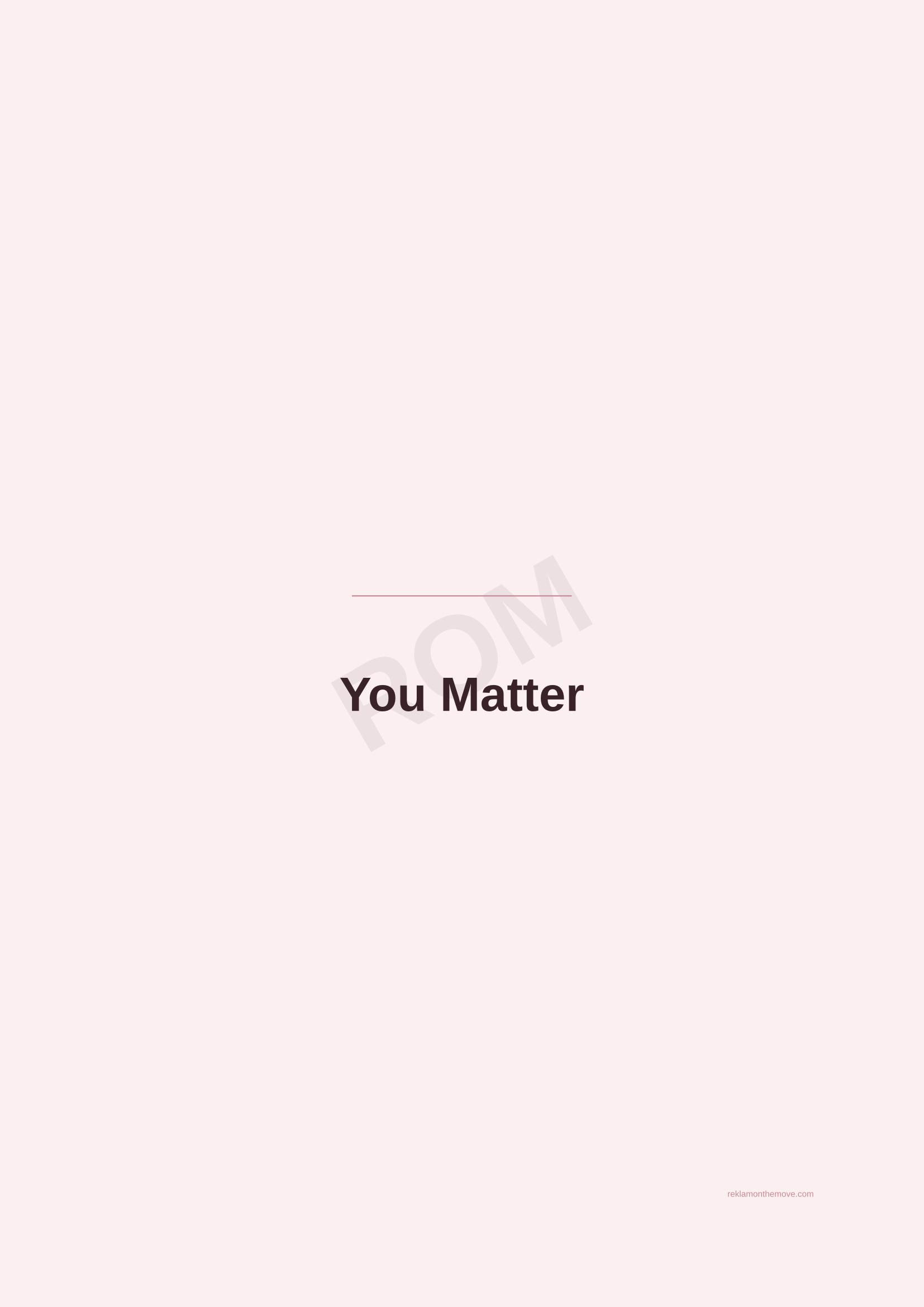 You Matter · Gül — ROM dijital ürün önizlemesi (filigranlı)