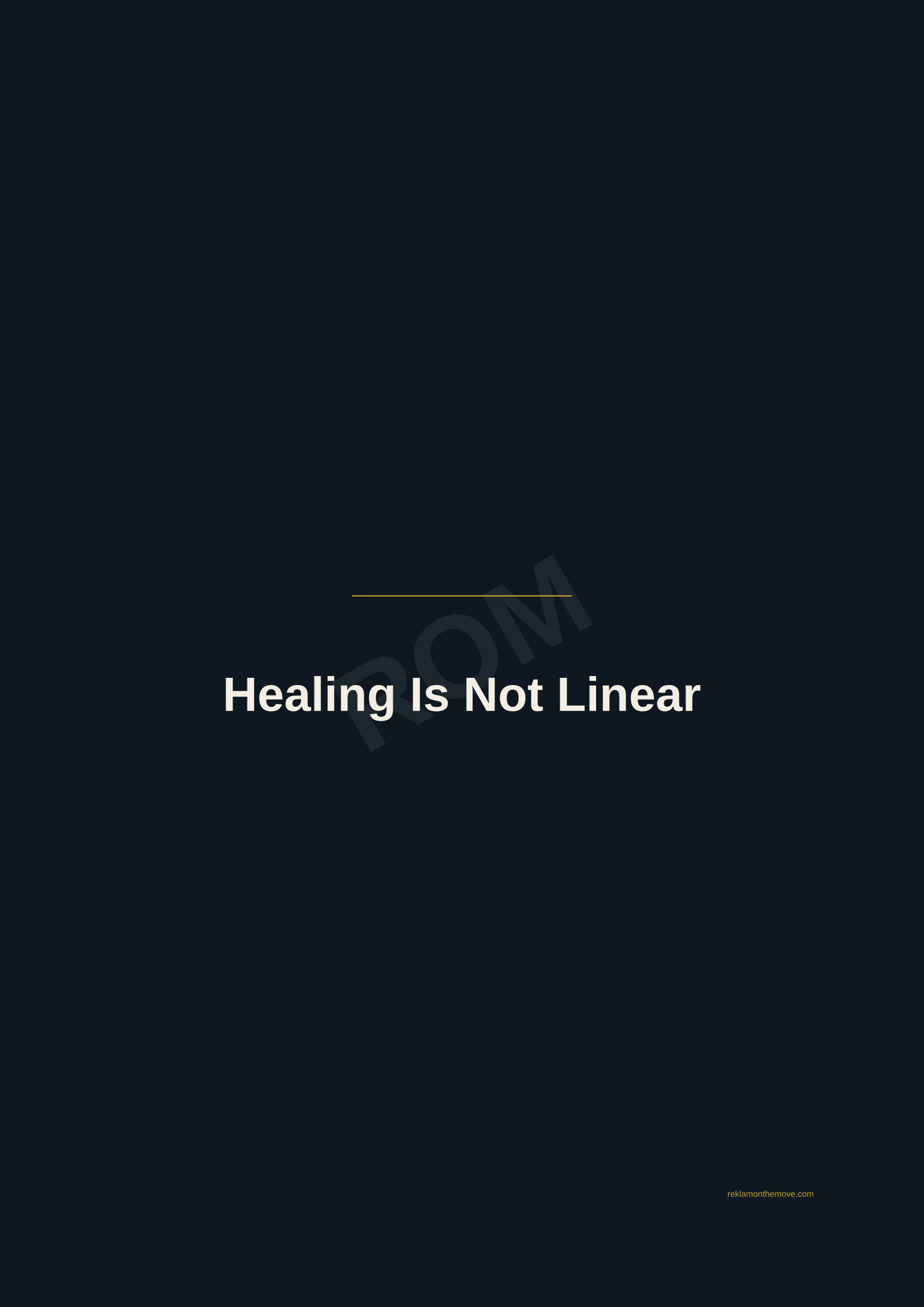 Healing Is Not Linear · Gece — ROM dijital ürün önizlemesi (filigranlı)