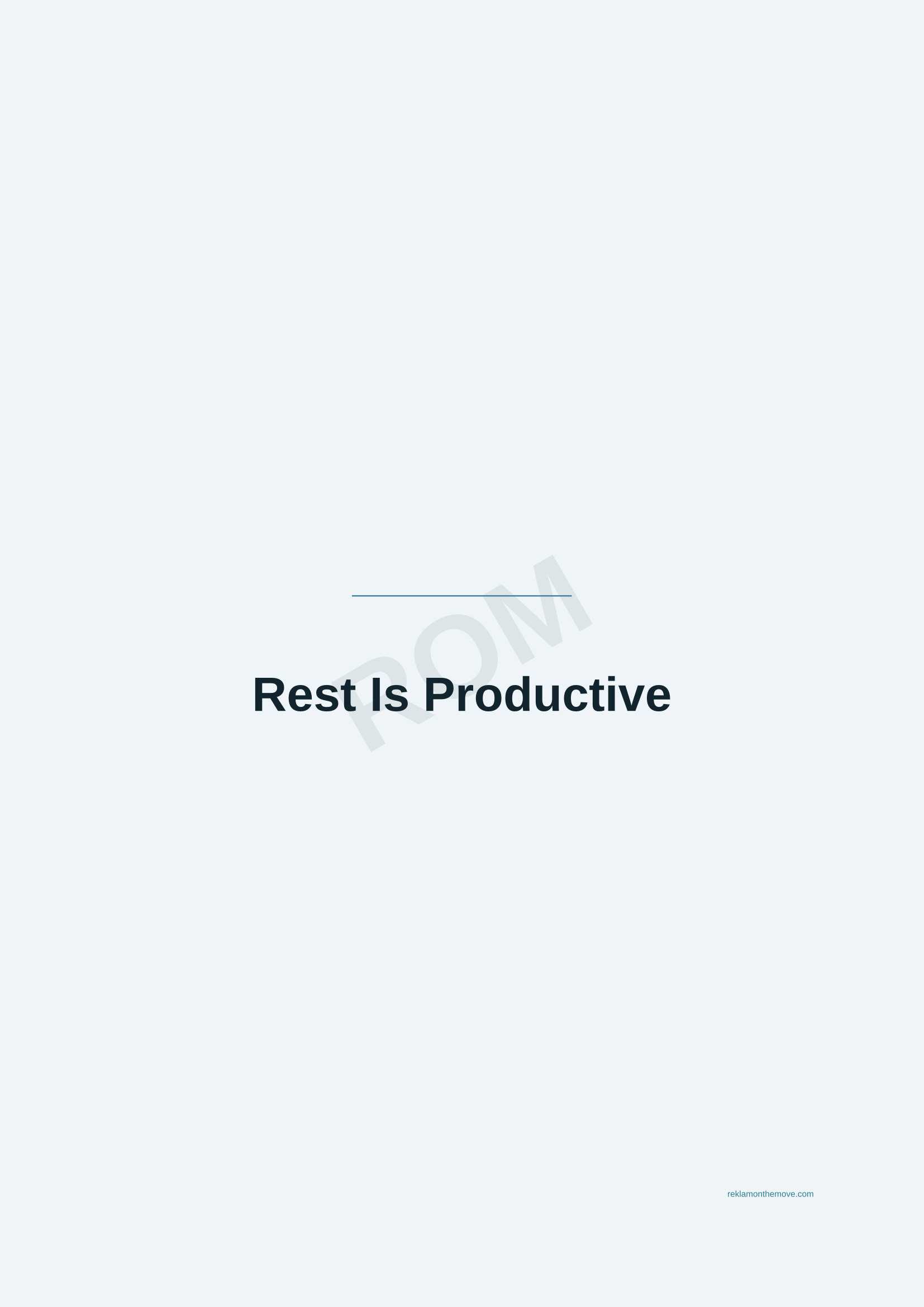 Rest Is Productive · Okyanus — ROM dijital ürün önizlemesi (filigranlı)