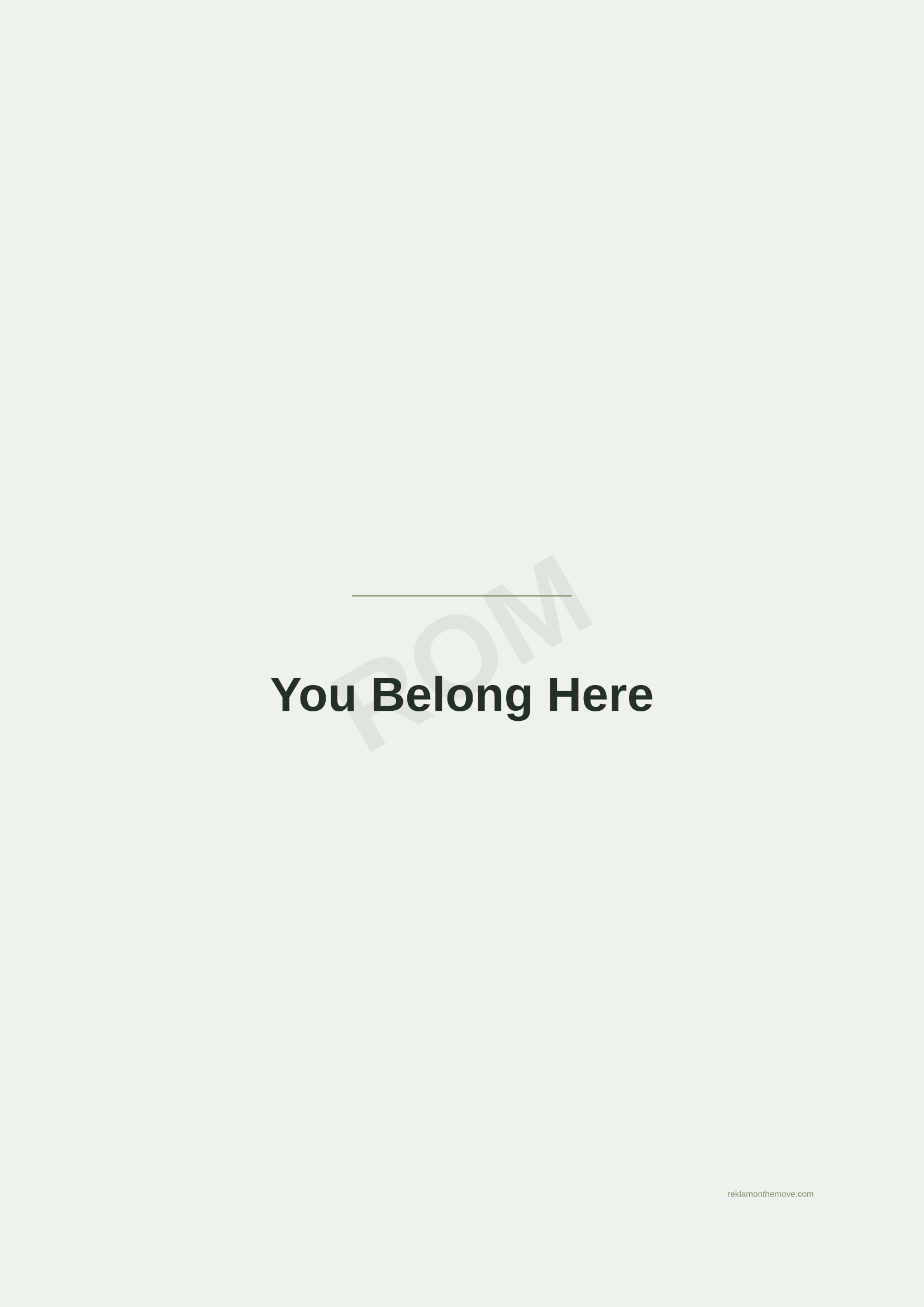 You Belong Here · Adaçayı — ROM dijital ürün önizlemesi (filigranlı)