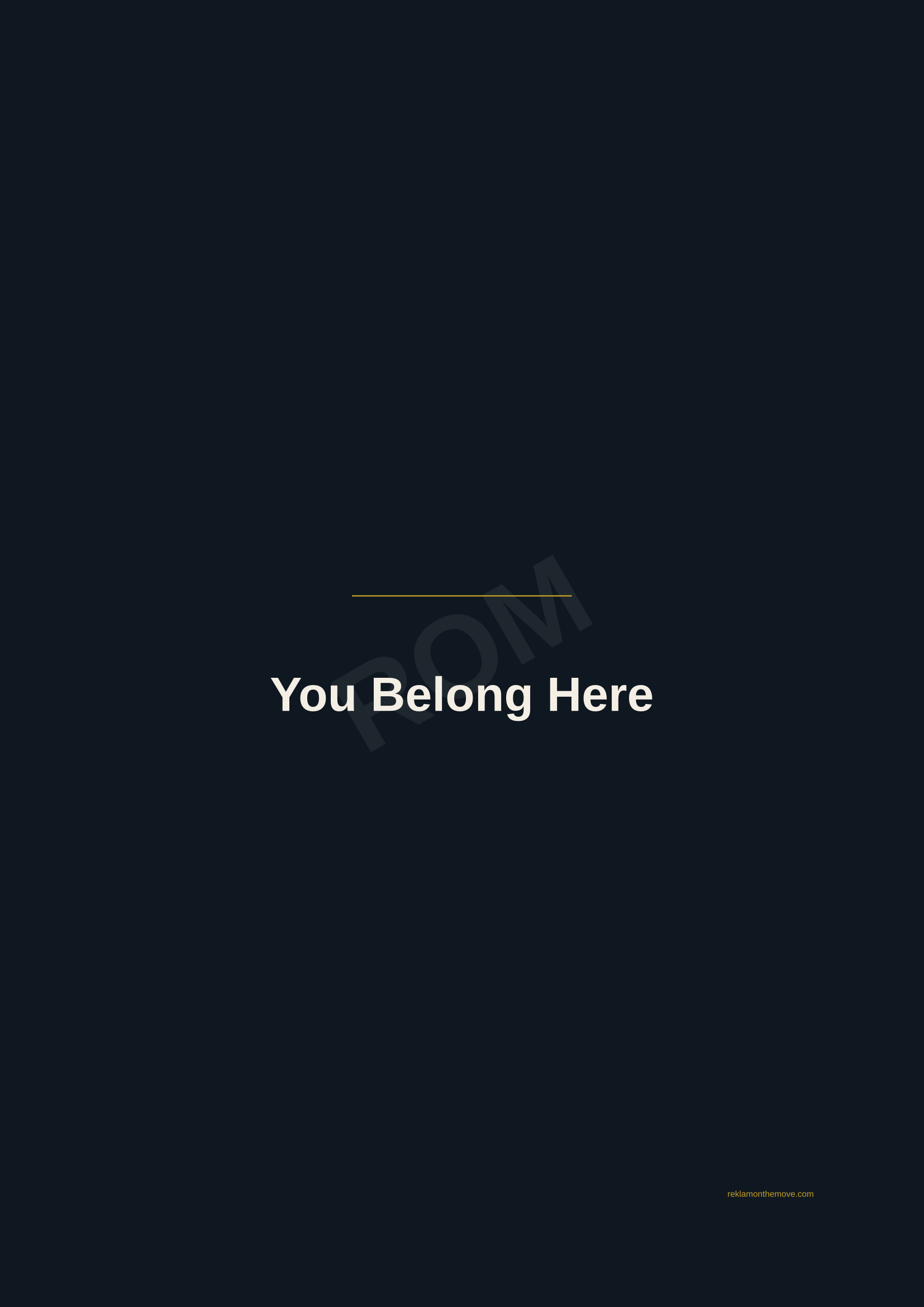 You Belong Here · Gece — ROM dijital ürün önizlemesi (filigranlı)