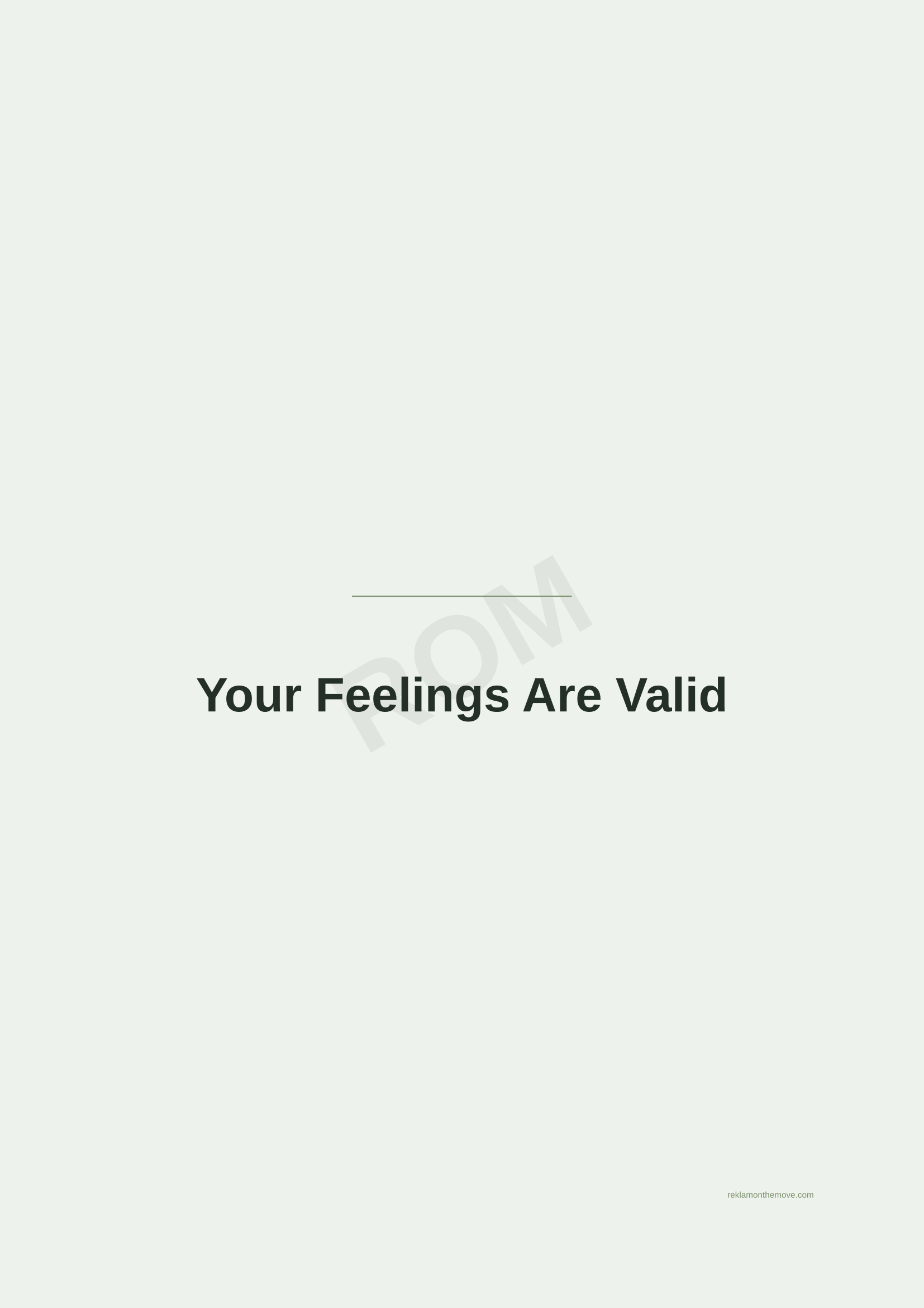 Your Feelings Are Valid · Adaçayı — ROM dijital ürün önizlemesi (filigranlı)