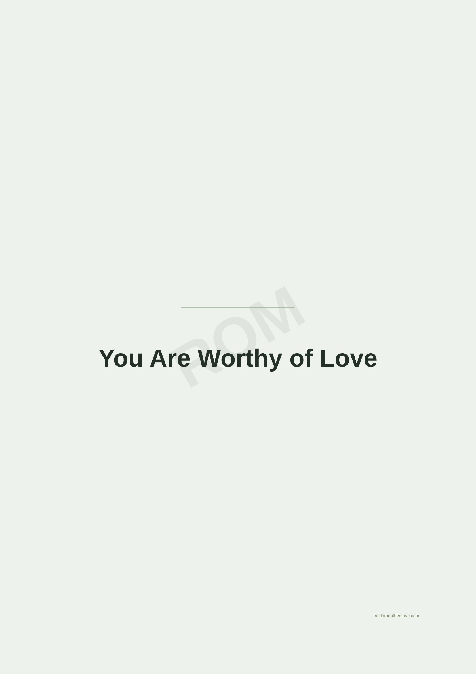 You Are Worthy of Love · Adaçayı — ROM dijital ürün önizlemesi (filigranlı)